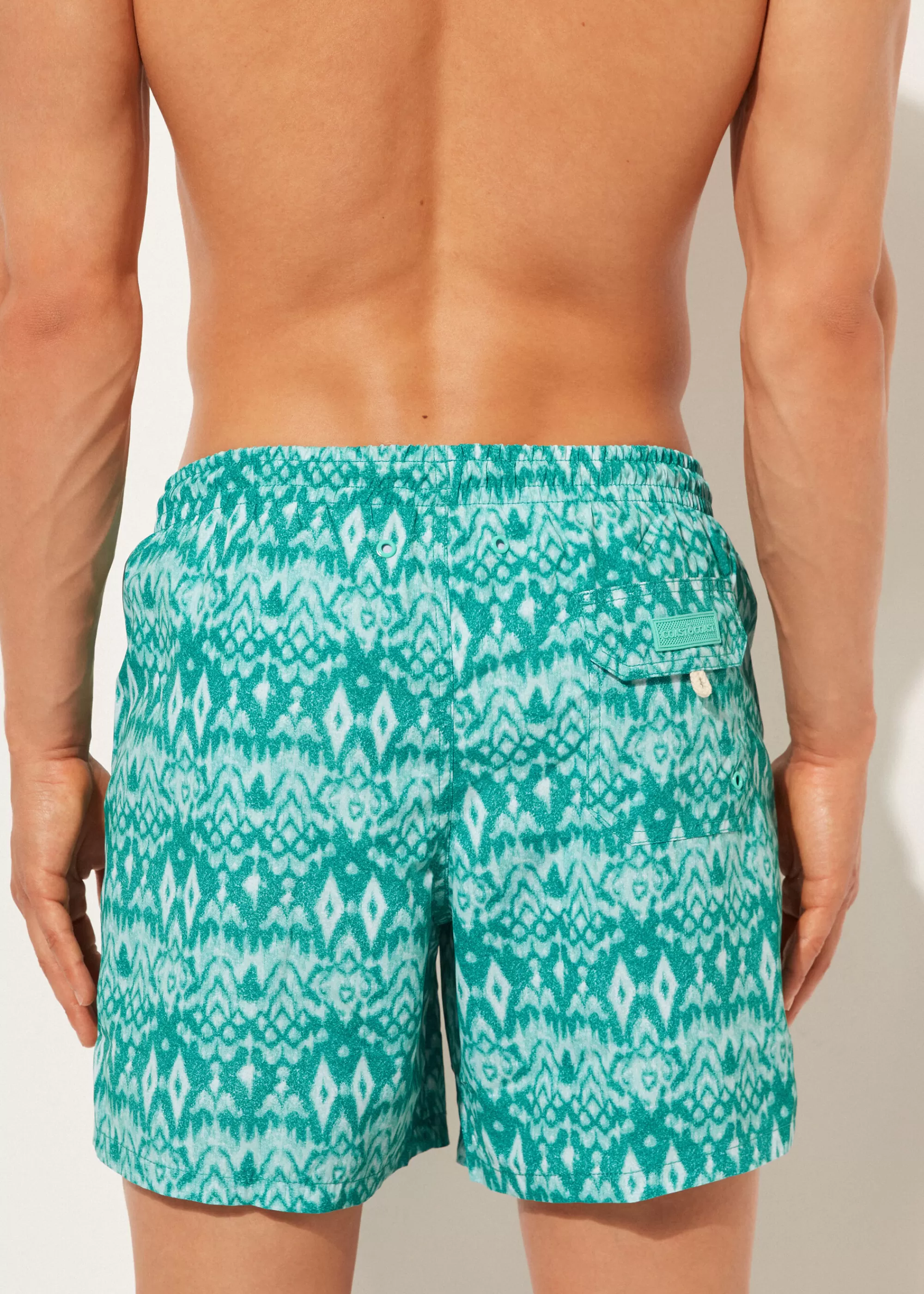 Calzedonia Bañador Bóxer Estampado Hombre Formentera>Hombre Bañadores Cortos