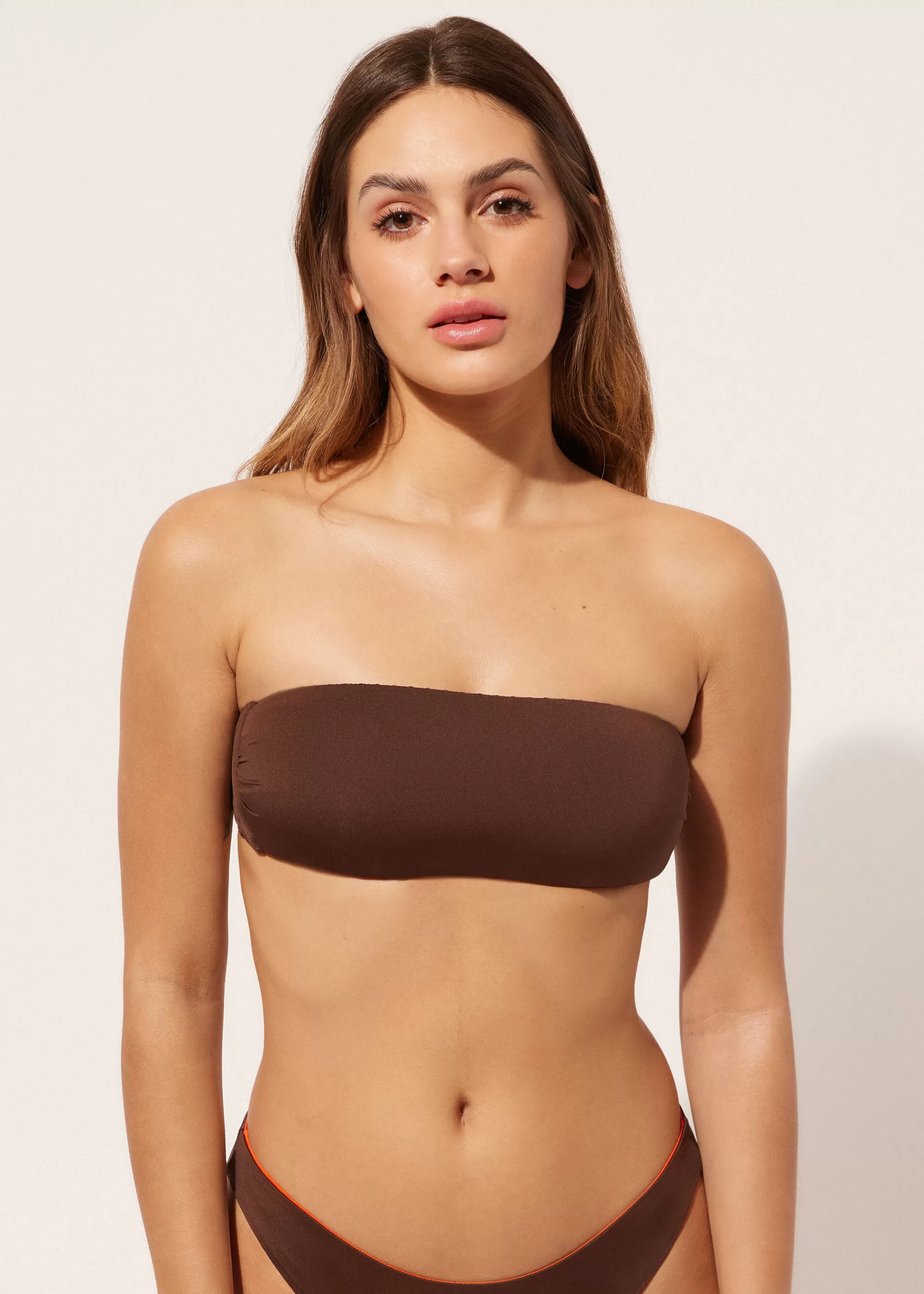 Calzedonia Bandeau Recto Relleno Ligero Bikini Double Concept>Mujer Bikini | Tops Bikini