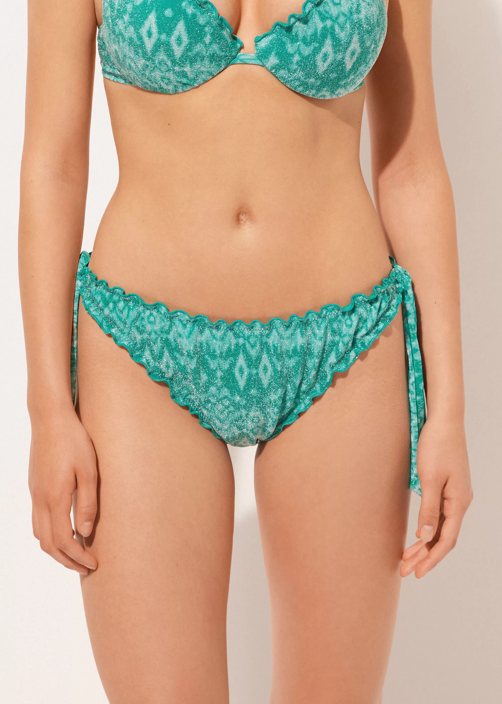 Calzedonia Bikini Braguita Clásica Lazos Ethnic Island>Mujer Bikini | Braguitas Bikini