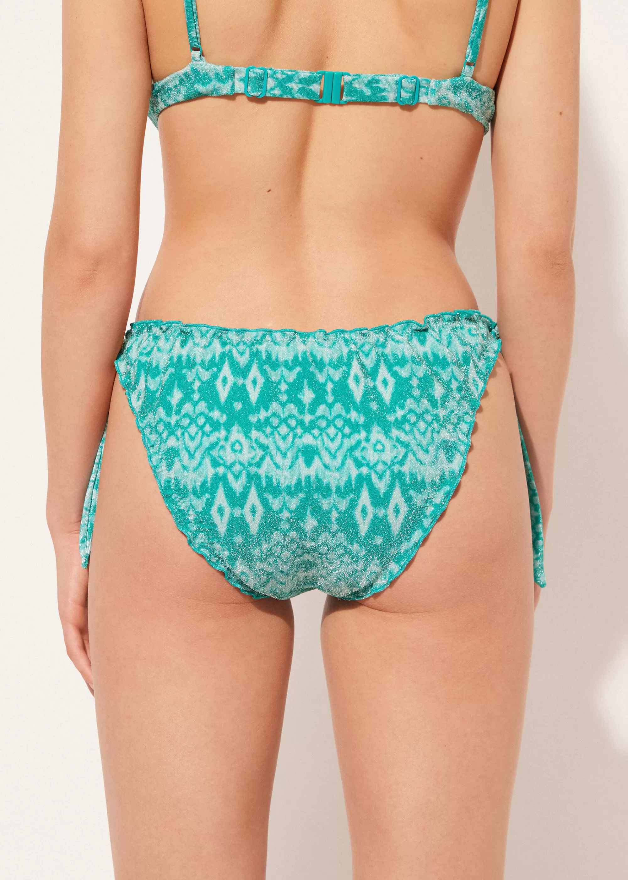 Calzedonia Bikini Braguita Clásica Lazos Ethnic Island>Mujer Bikini | Braguitas Bikini