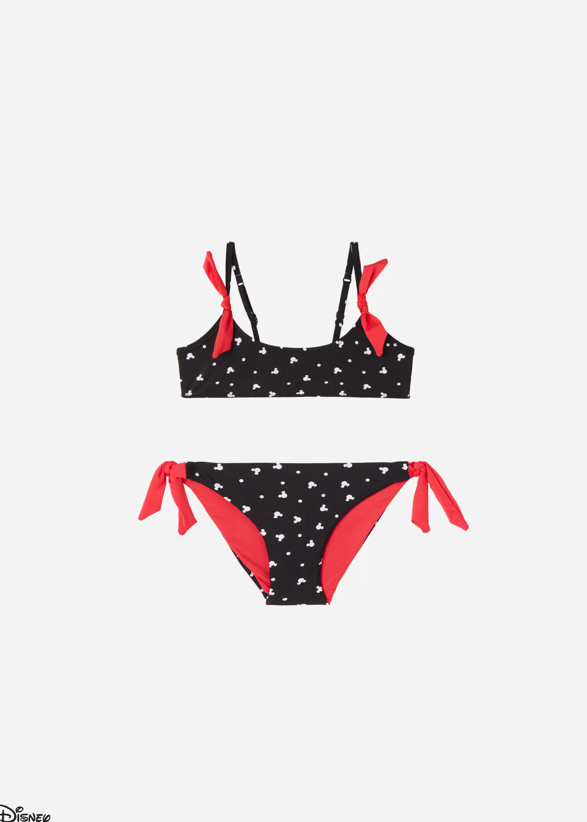 Calzedonia Bikini Dos Piezas Niña Minnie Red Bows Disney>Niños Bañadores Y Bikinis