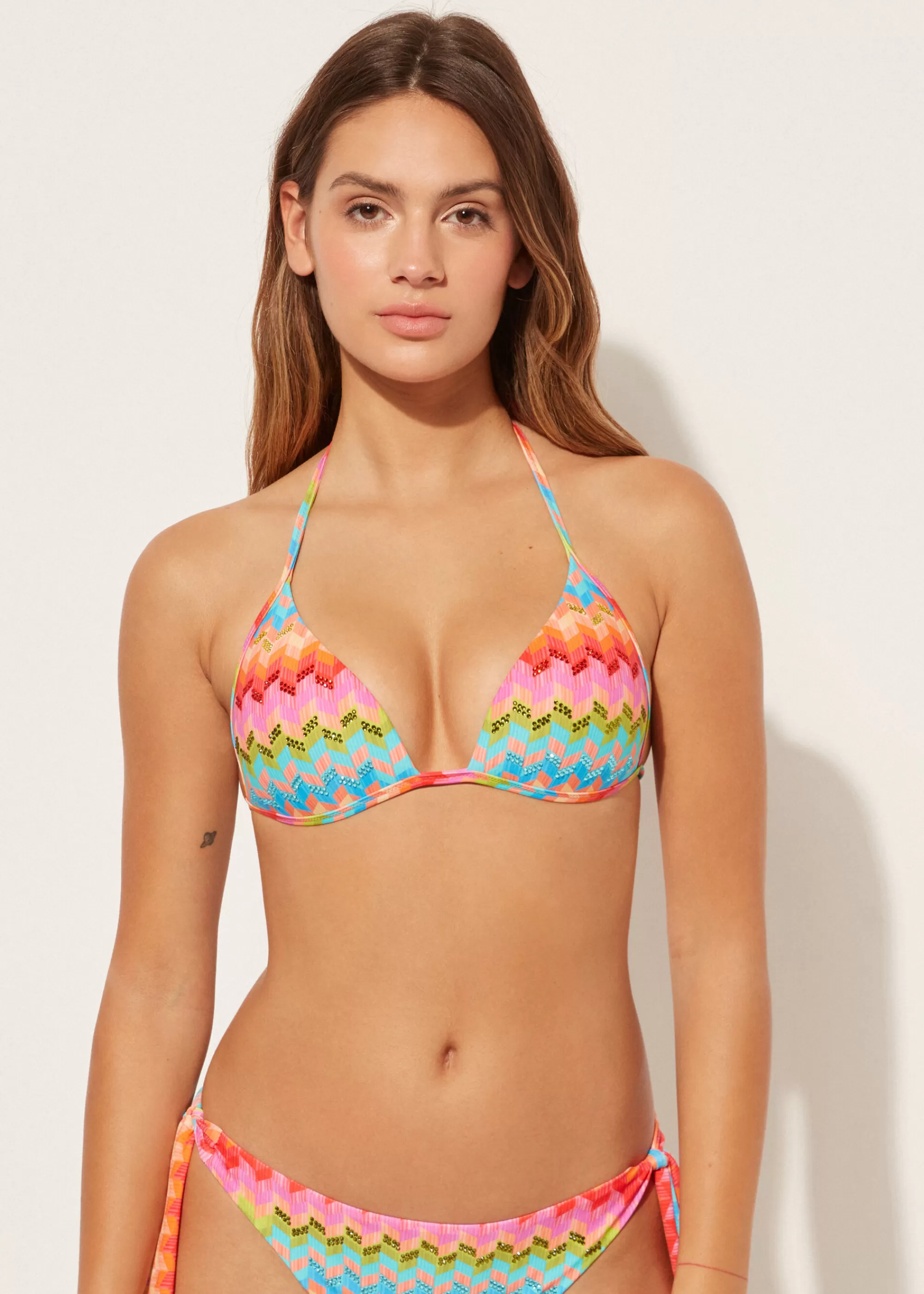 Calzedonia Bikini Push-up Relleno Gradual Rainbow>Mujer Bikini | Tops Bikini