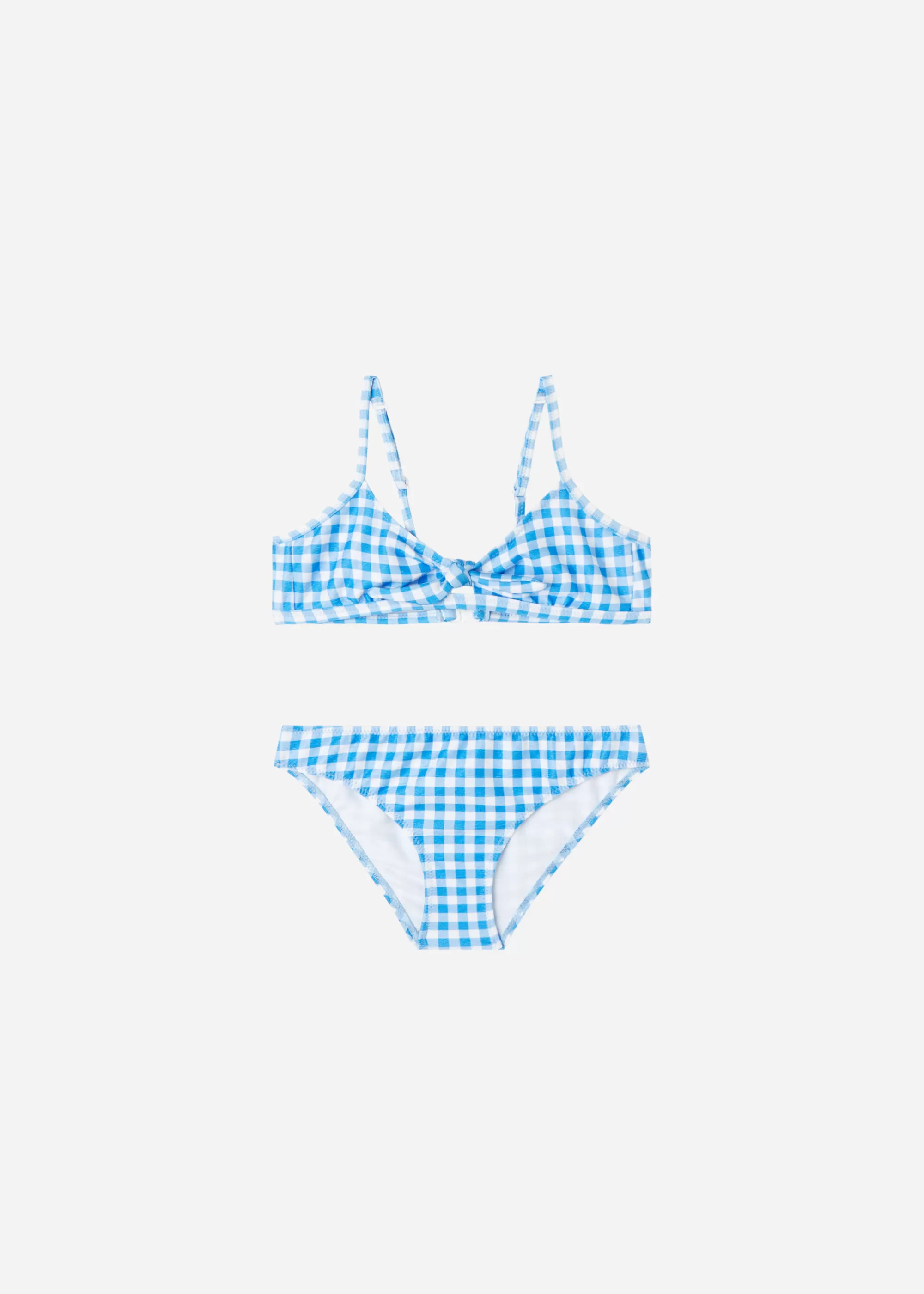 Calzedonia Bikinis Dos Piezas Niña Vichy Delicate Blue>Niños Bañadores Y Bikinis