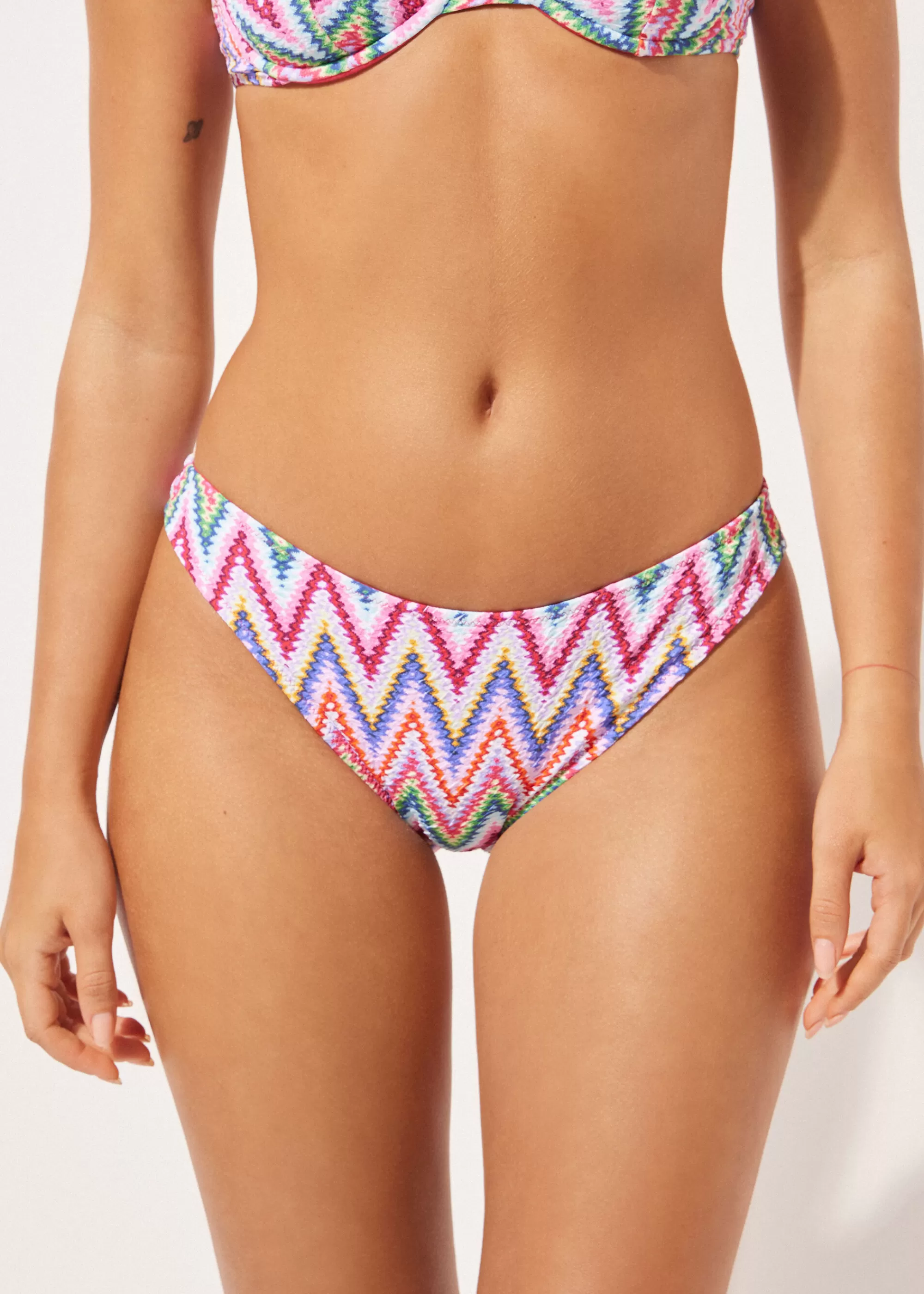 Calzedonia Braguita Bikini Multicolor Chevron>Mujer Bikini | Braguitas Bikini