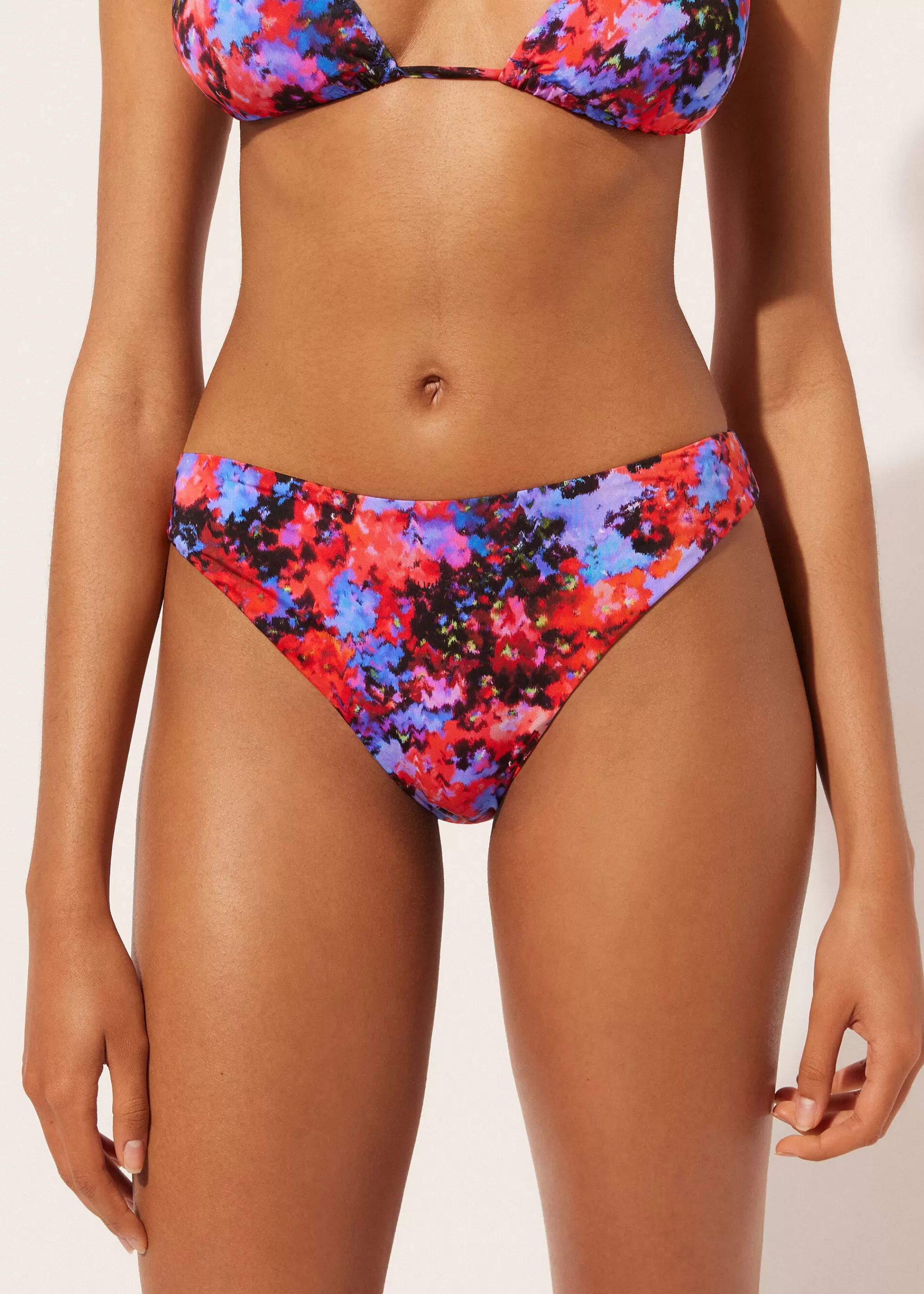 Calzedonia Braguita Clásica Bikini Blurred Flowers>Mujer Braguitas Bikini | Bikini