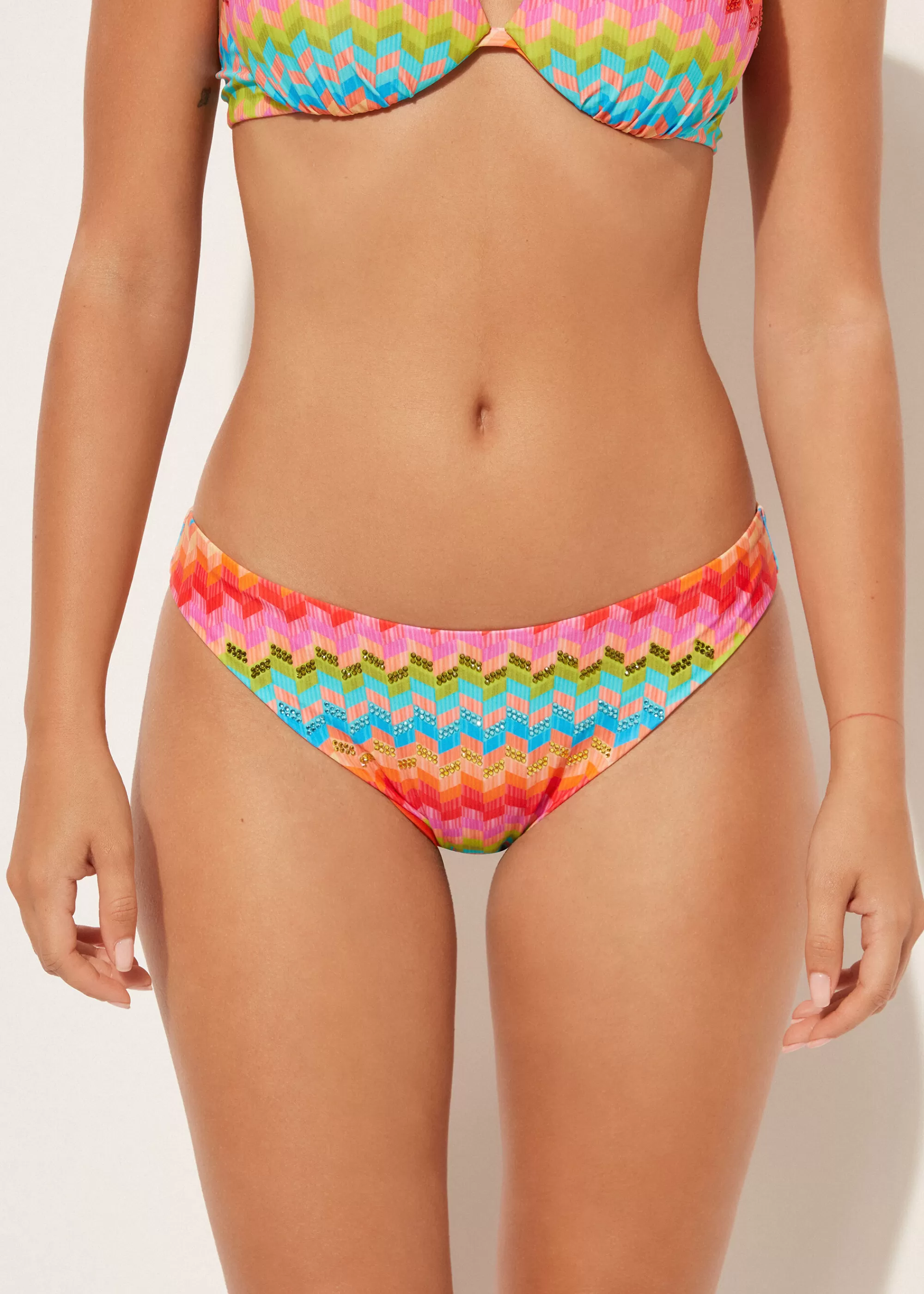 Calzedonia Braguita Clásica Bikini Rainbow>Mujer Bikini | Braguitas Bikini