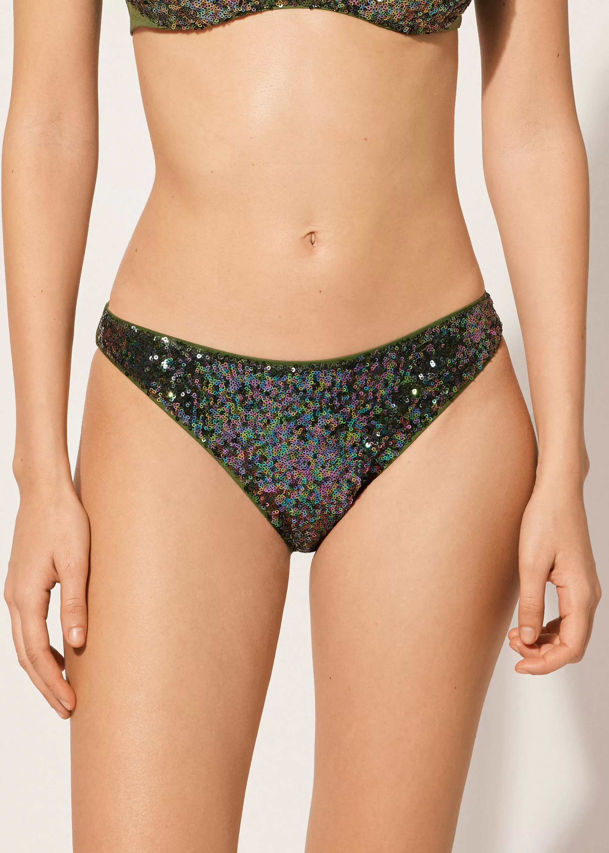 Calzedonia Braguita Lentejuelas Bikini Glowing Surface>Mujer Braguitas Bikini