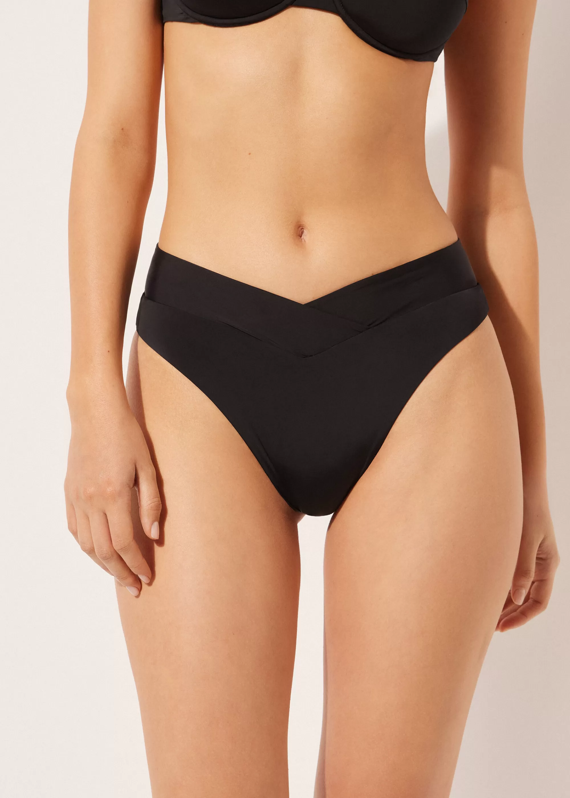 Calzedonia Brasileña Cintura Alta En V Bikini Indonesia>Mujer Braguitas Bikini