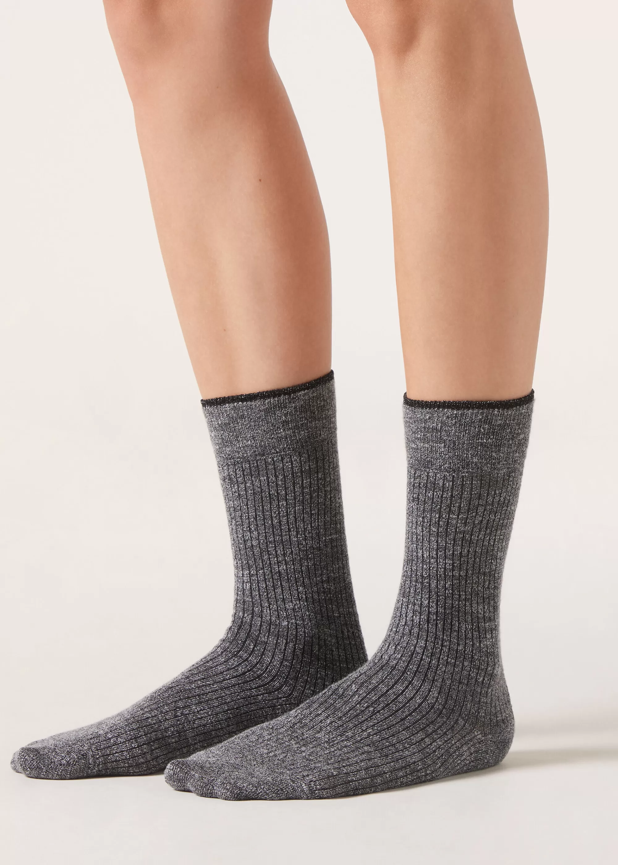 Calzedonia Calcetines Con Cashmere Y Purpurina>Mujer Calcetines Cortos