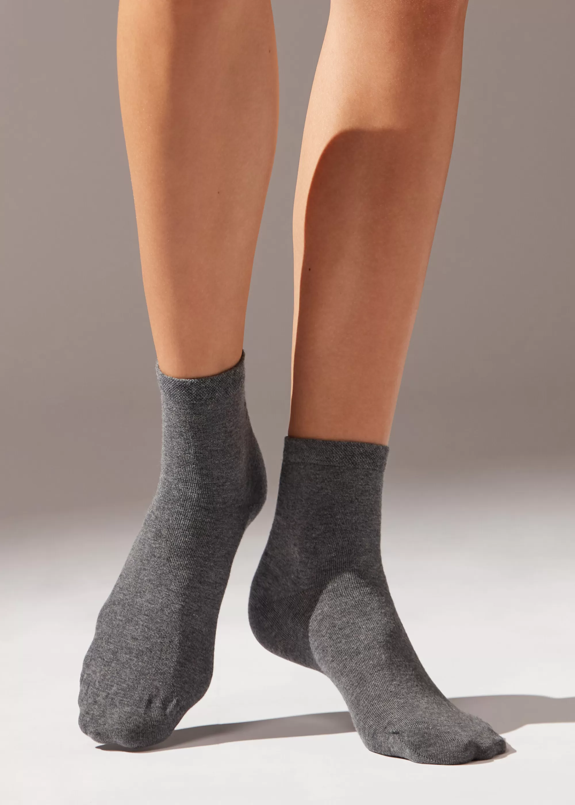 Calzedonia Calcetines Cortos Con Borde Rematado>Mujer Calcetines Cortos