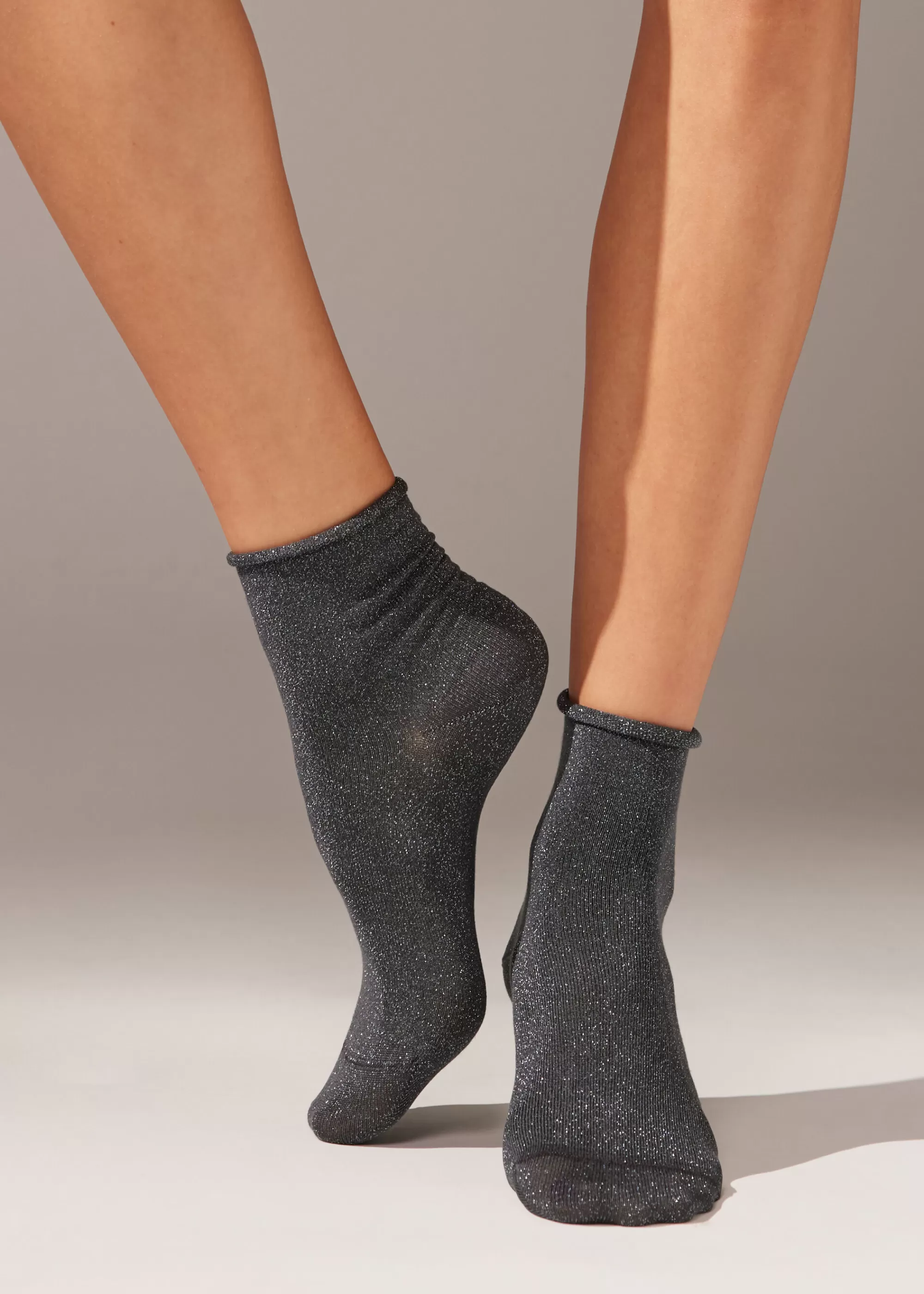 Calzedonia Calcetines Cortos Con Glitter>Mujer Calcetines Cortos