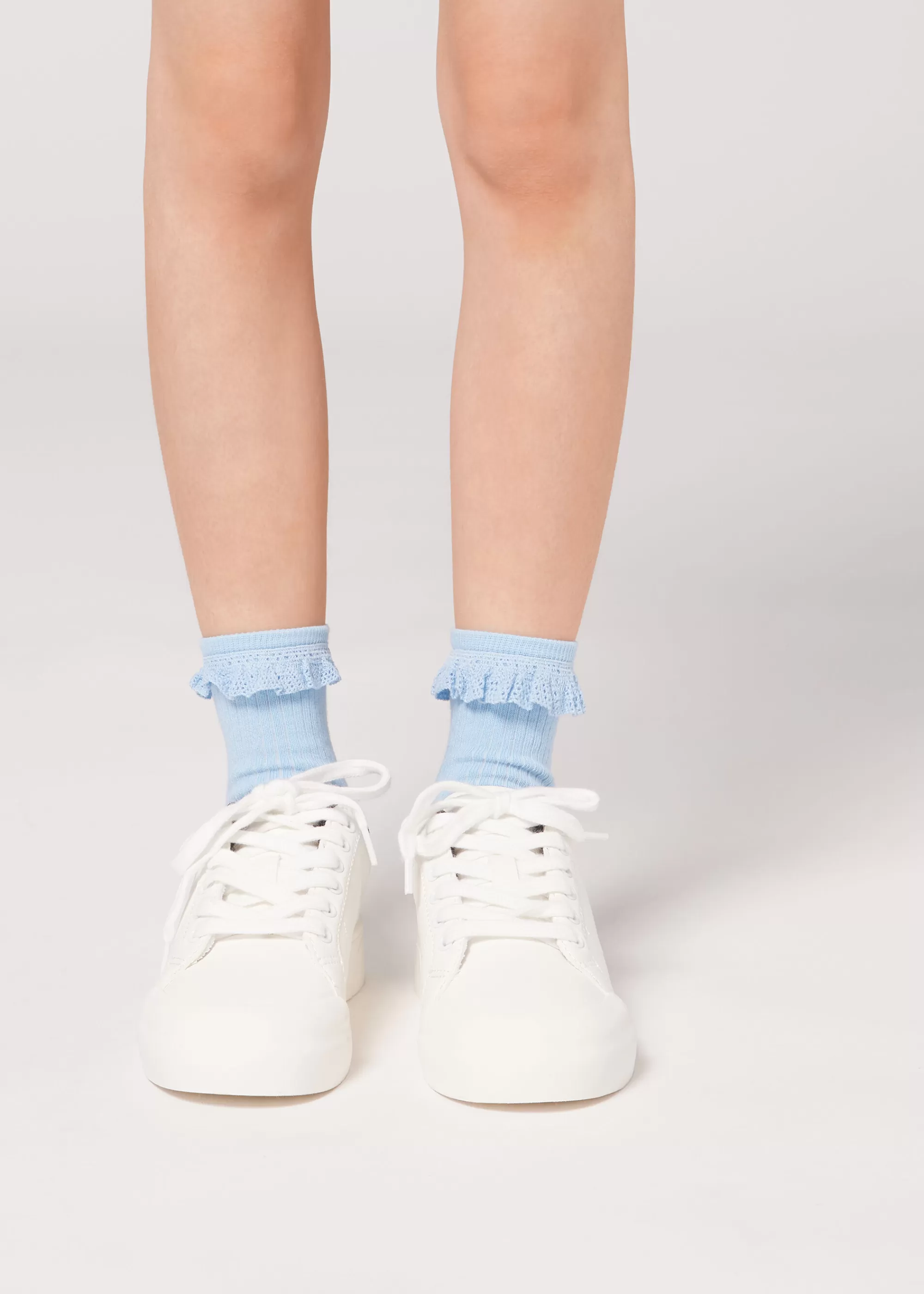 Calzedonia Calcetines Cortos Con Volante Para Niña>Niños Calcetines Cortos