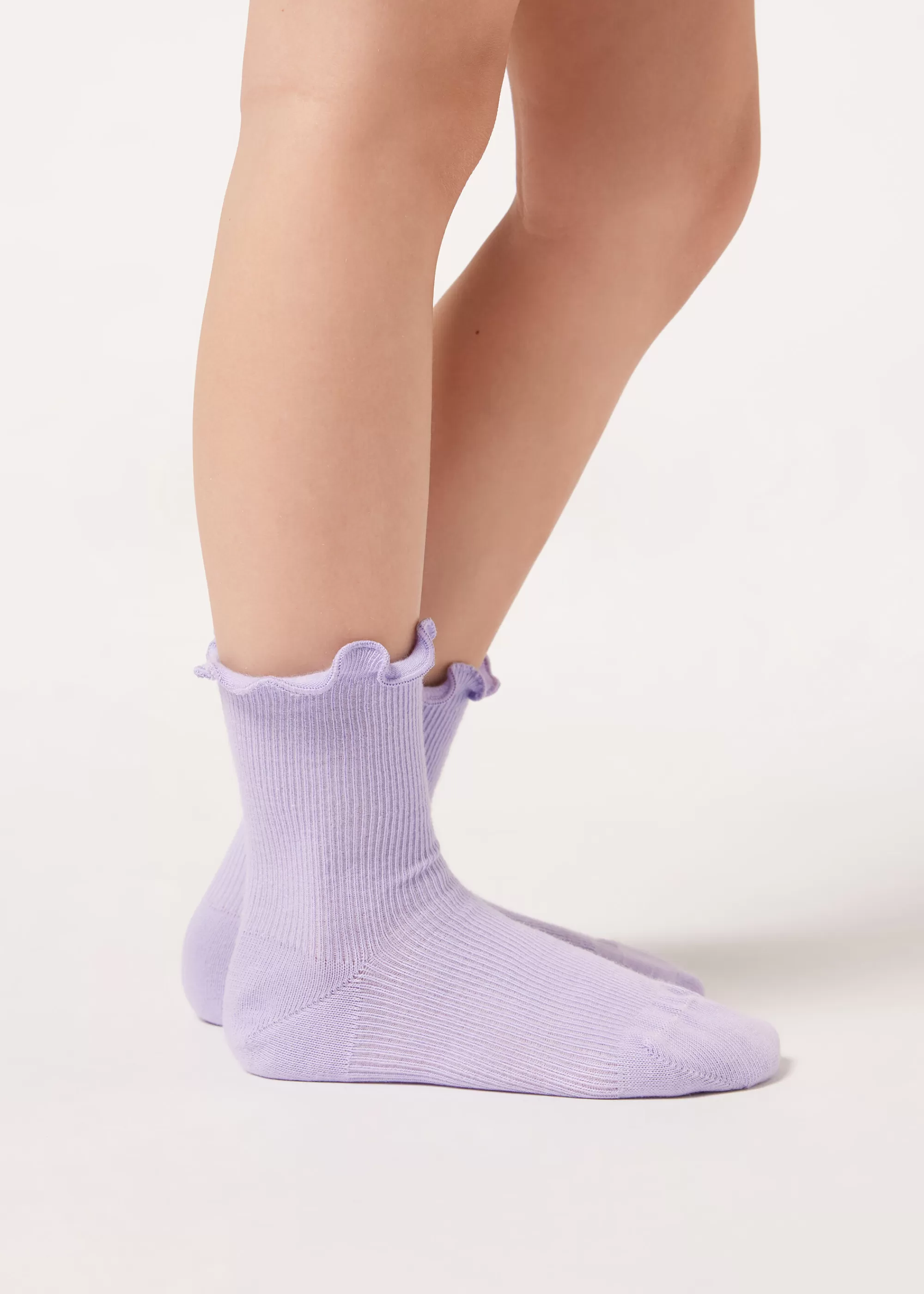 Calzedonia Calcetines Cortos De Canalé Para Niña>Niños Calcetines Cortos