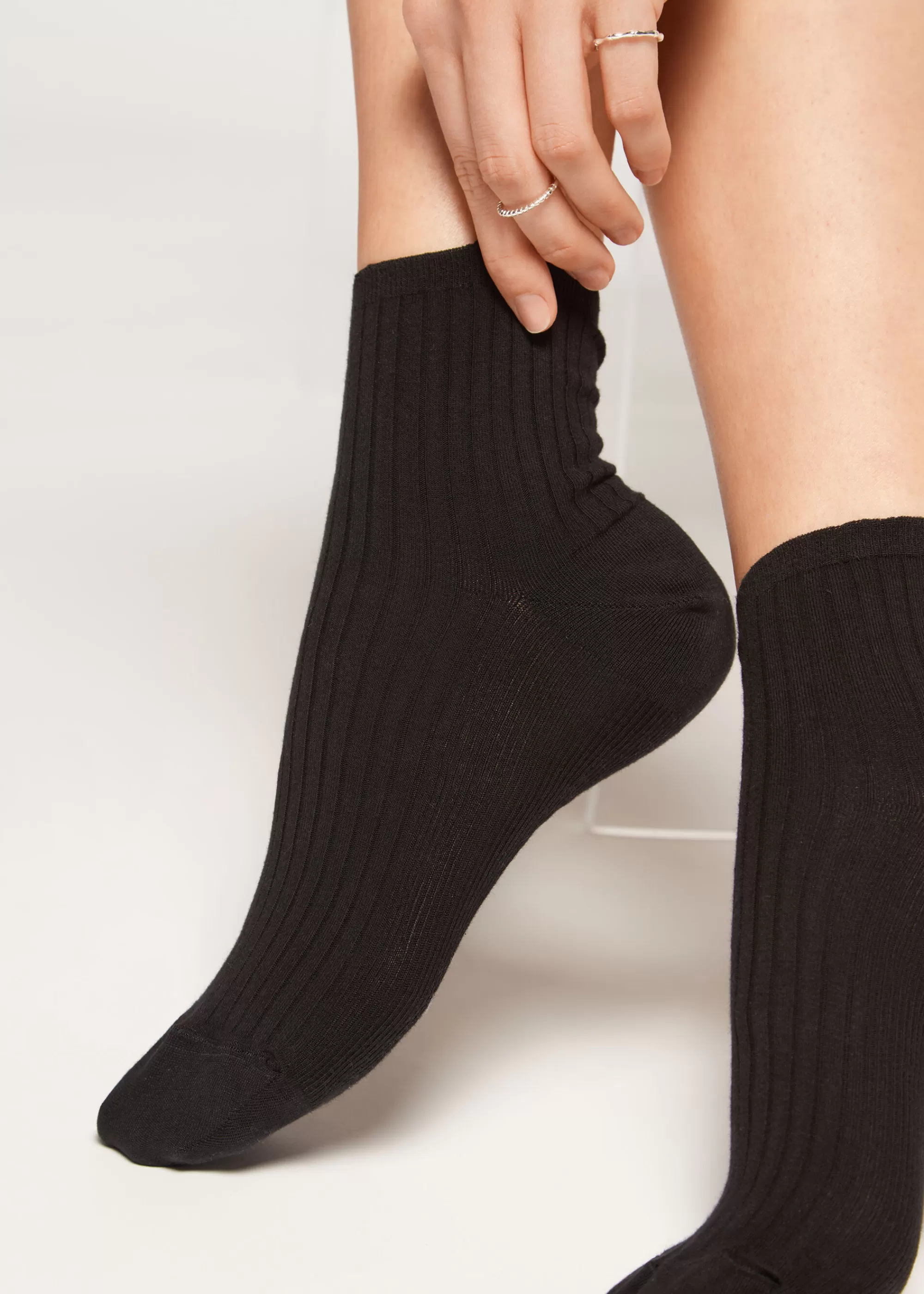 Calzedonia Calcetines De Canalé Cortos Para Mujer>Mujer Calcetines Cortos