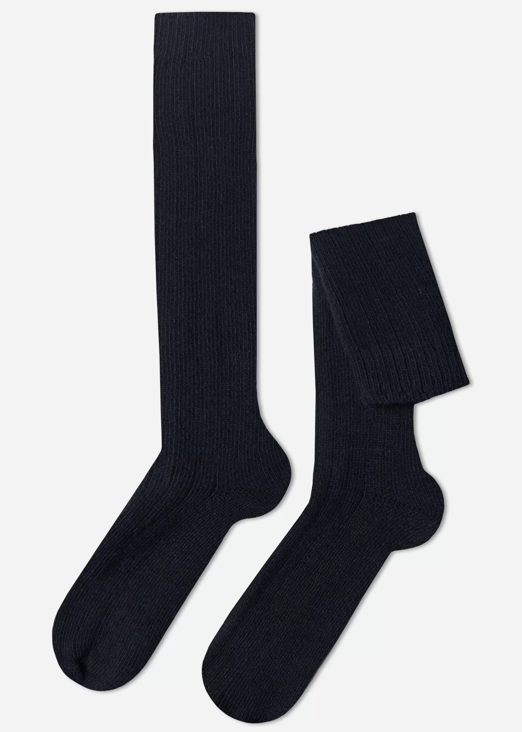 Calzedonia Calcetines Largos Acanalados De Hombre Con Lana Y Cashmere>Hombre Calcetines Largos