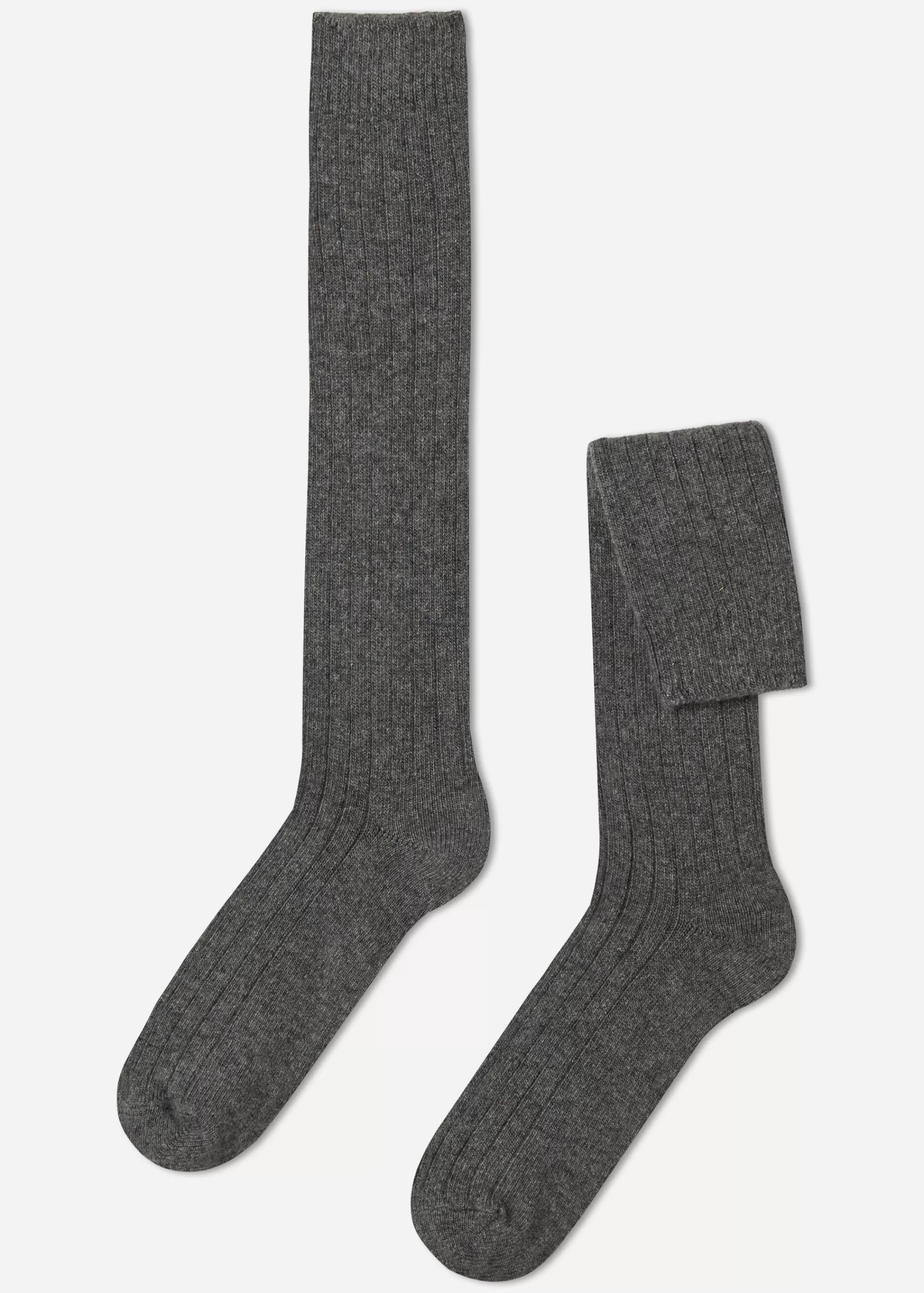 Calzedonia Calcetines Largos Acanalados De Hombre Con Lana Y Cashmere>Hombre Calcetines Largos