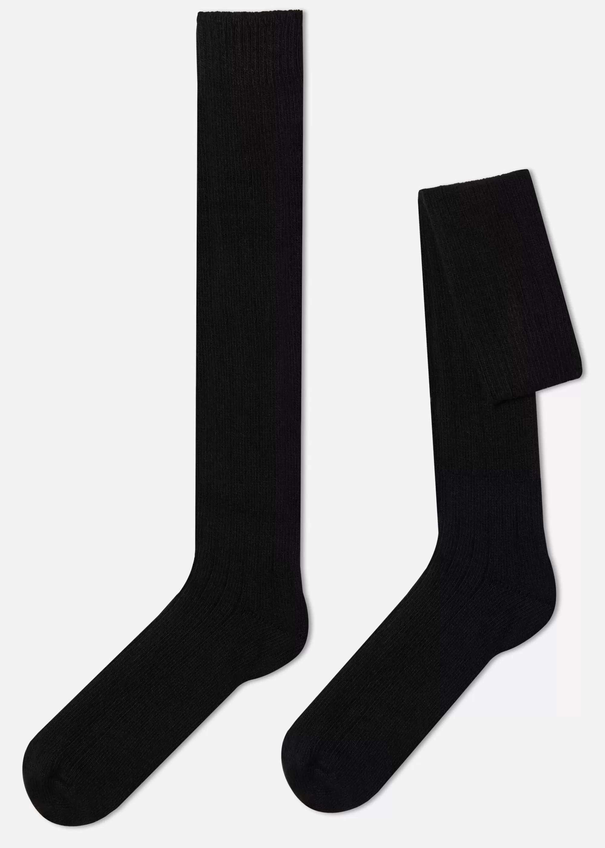 Calzedonia Calcetines Largos Acanalados De Hombre Con Lana Y Cashmere>Hombre Calcetines Largos