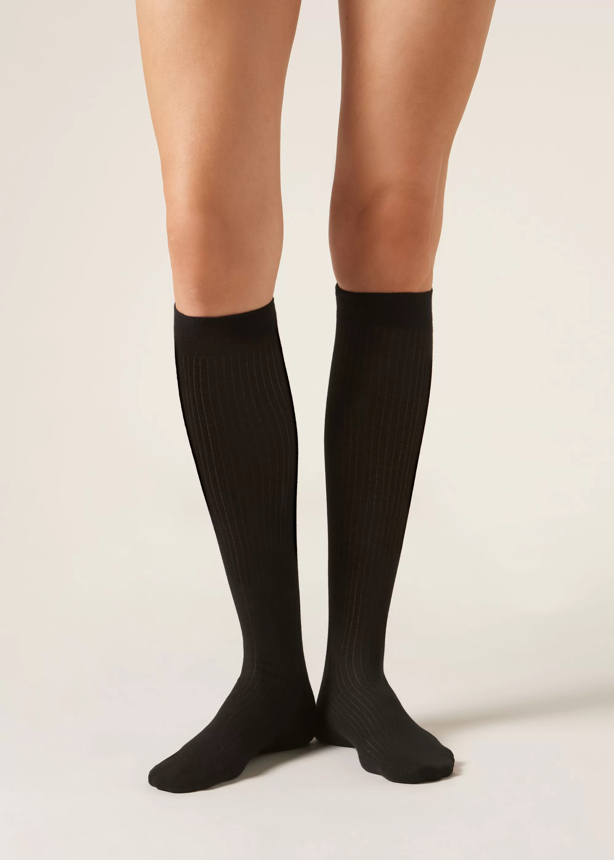 Calzedonia Calcetines Largos En Canalé>Mujer Calcetines Largos