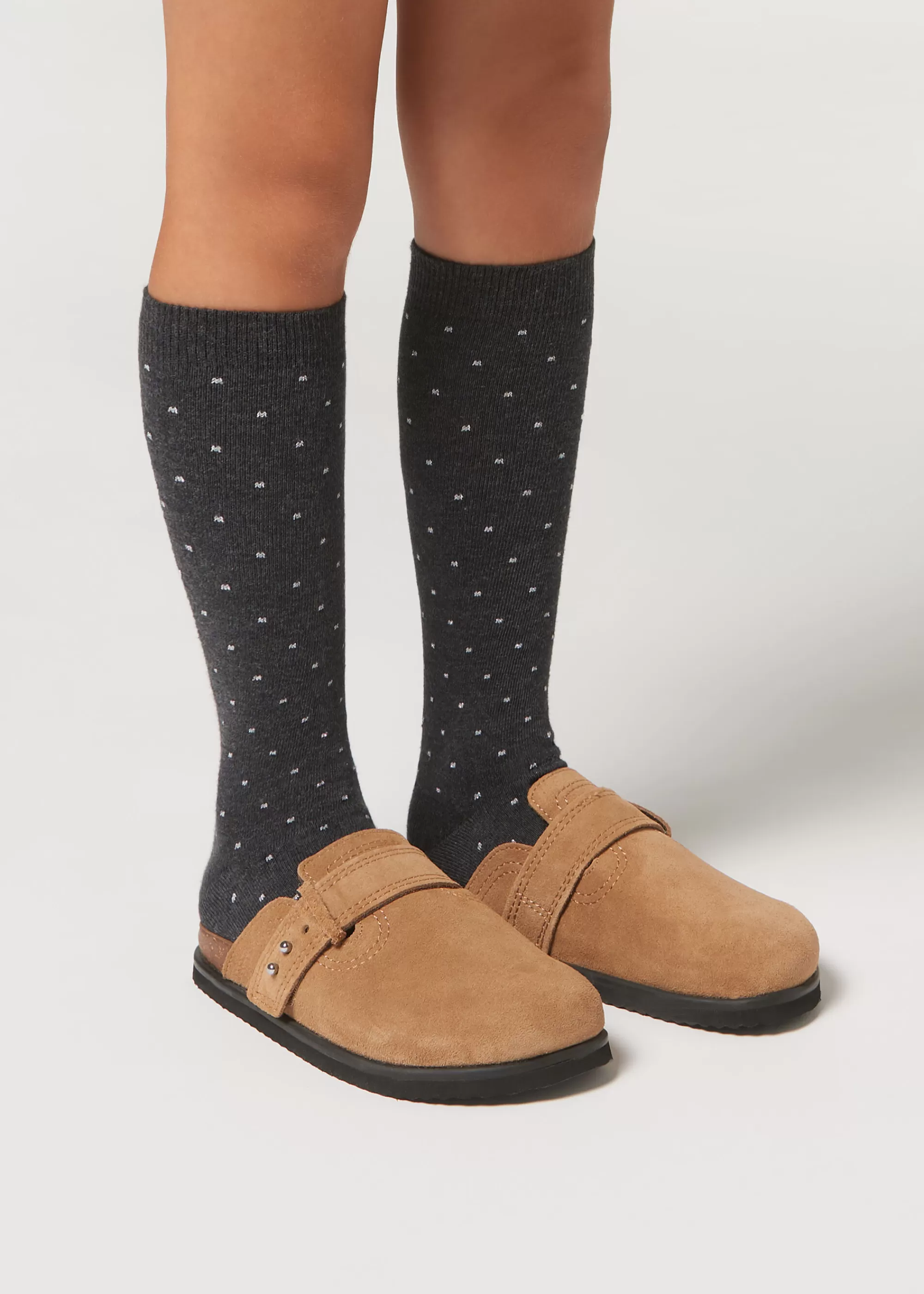 Calzedonia Calcetines Largos Topos Purpurina Niños>Niños Calcetines Largos | Calcetines Largos