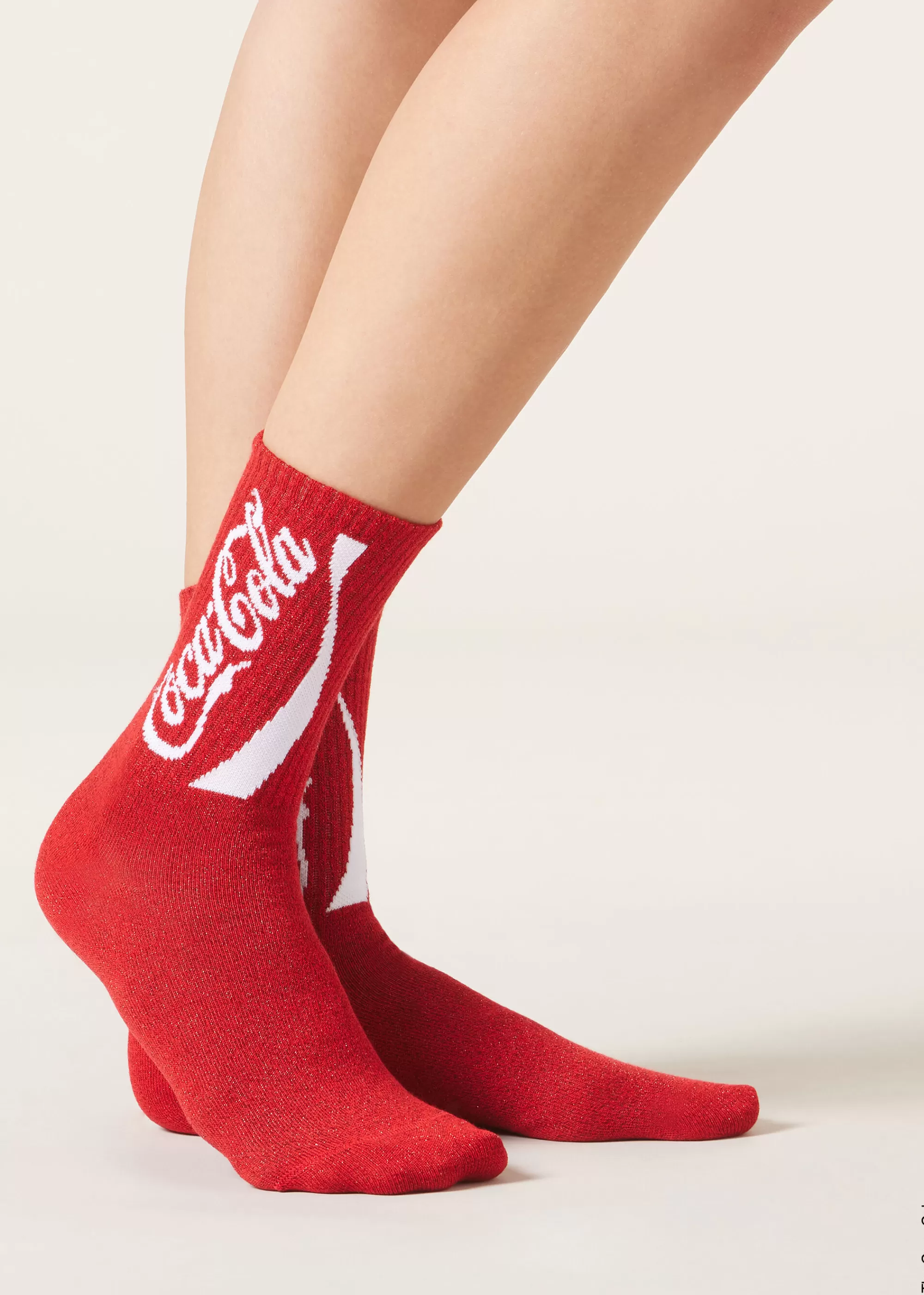 Calzedonia Calcetines Rojo Coca Cola>Mujer Calcetines Cortos