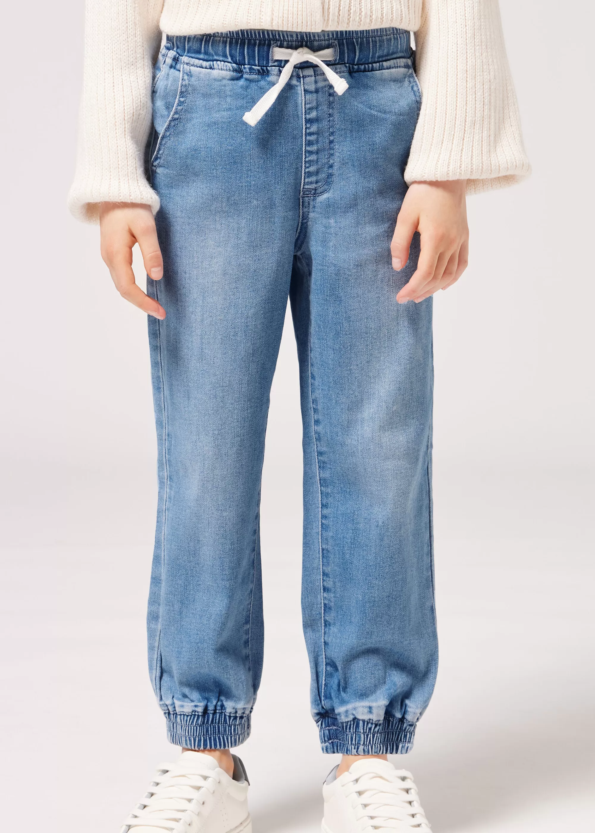 Calzedonia Jogger De Denim Elástico Para Niños>Niños Leggings | Joggers