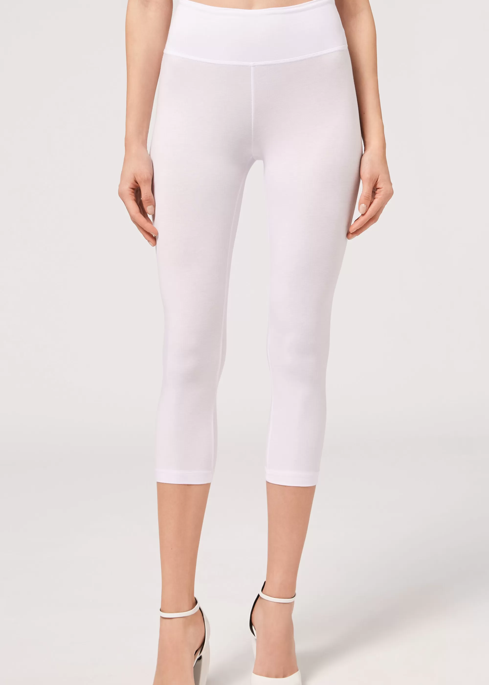 Calzedonia Leggings Capri De Algodón Supima>Mujer Leggings Leggings | Leggings