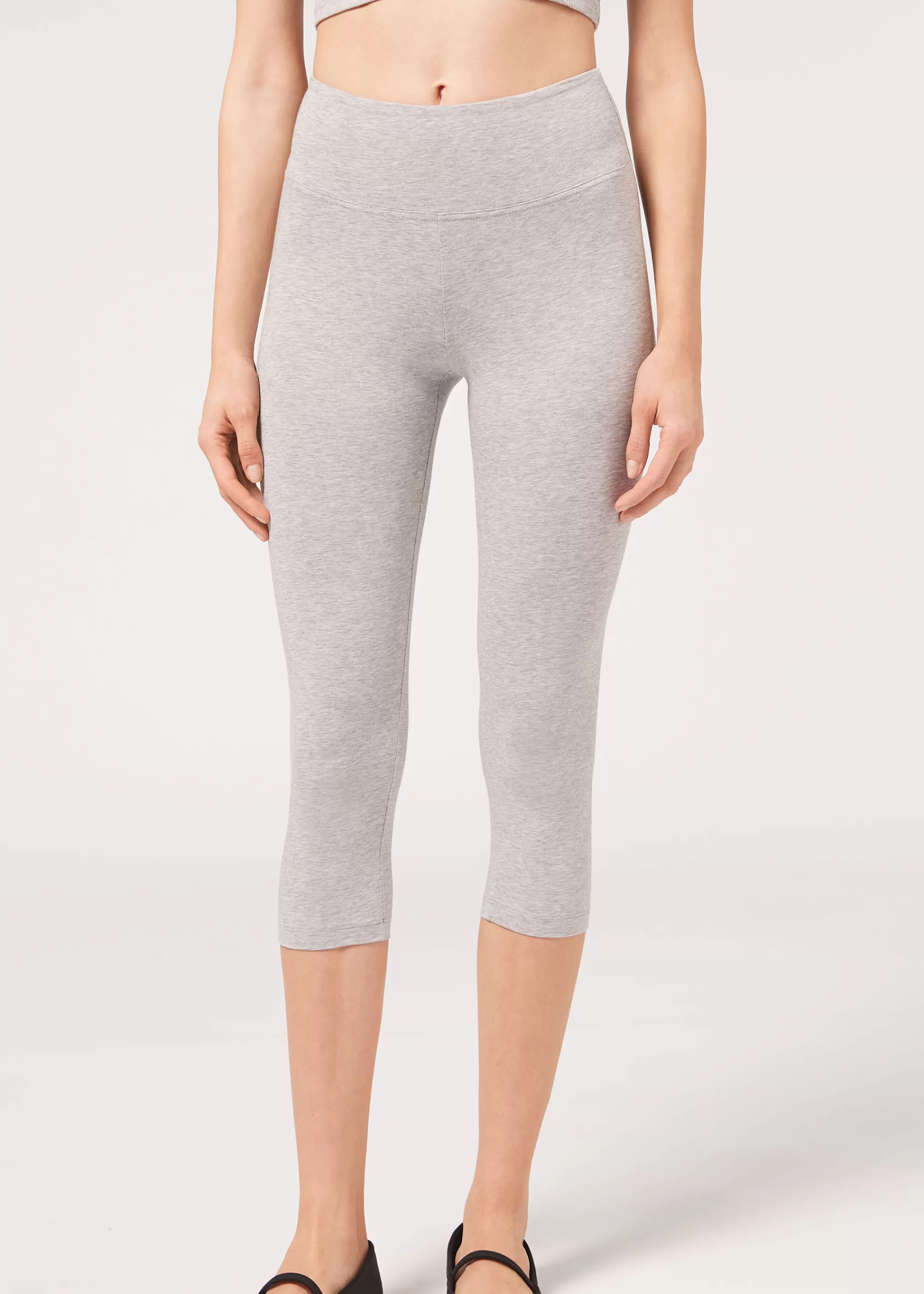 Calzedonia Leggings Capri De Algodón Supima>Mujer Leggings Leggings | Leggings