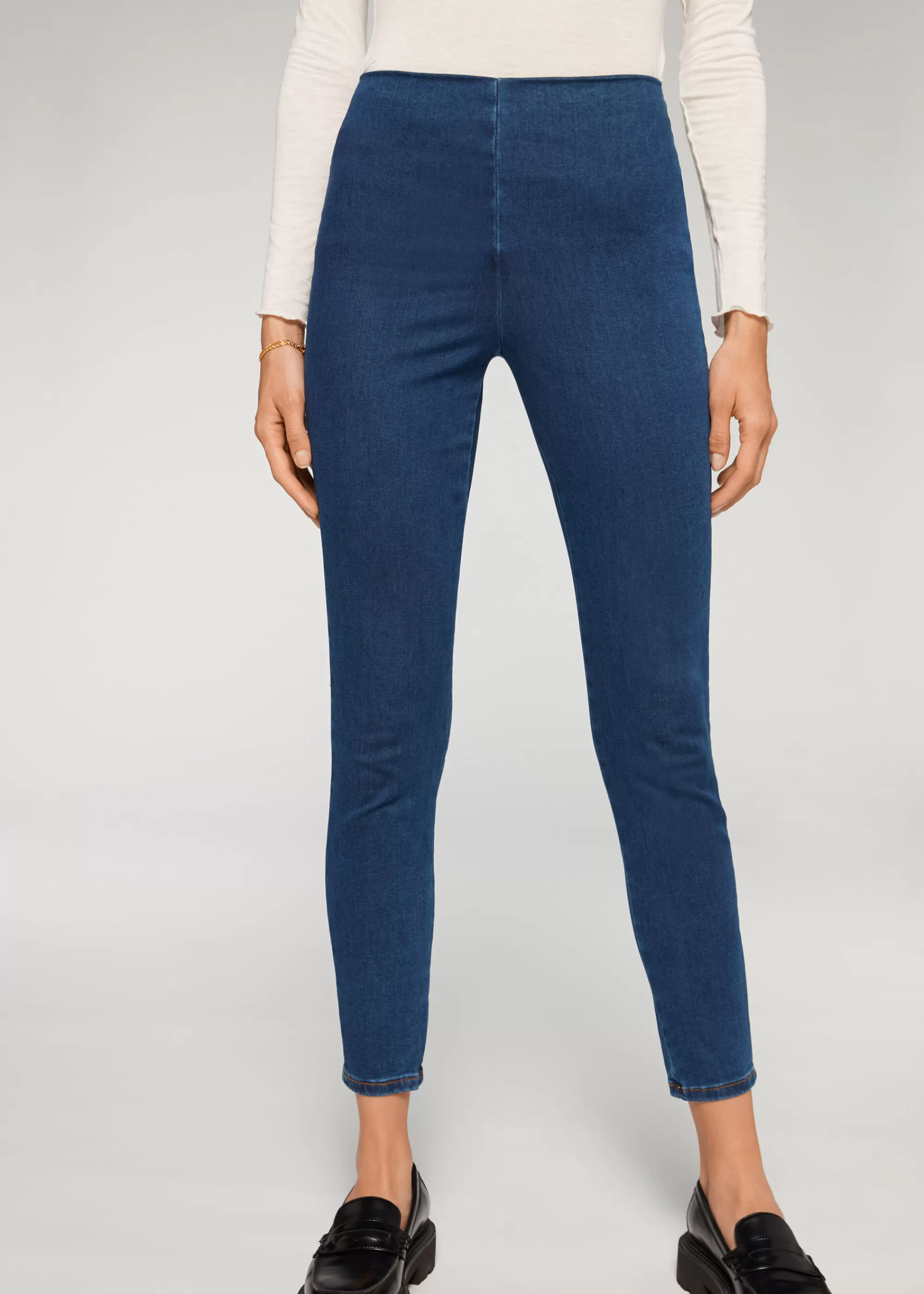 Calzedonia Leggings De Denim Skinny De Cintura Alta>Mujer Vaqueros | Leggings