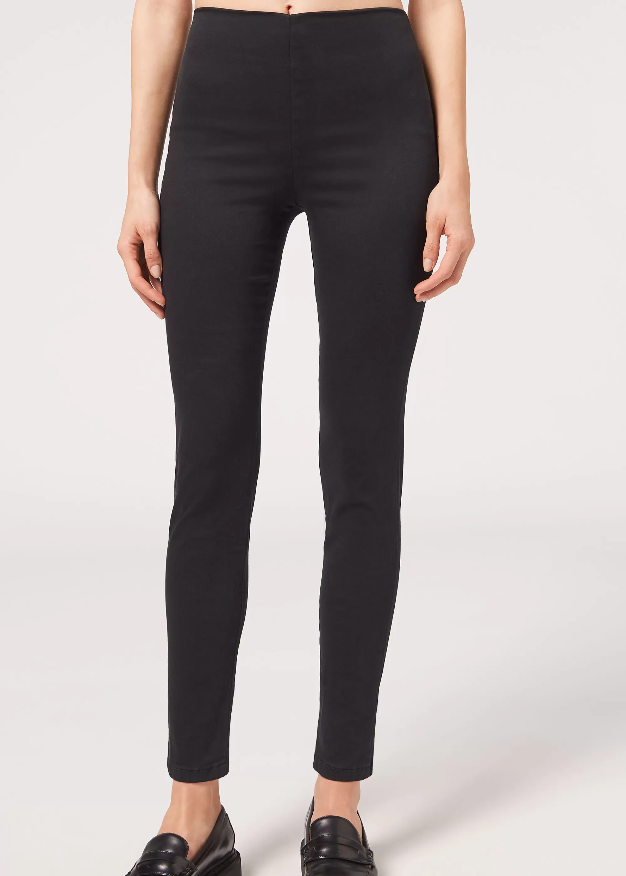 Calzedonia Leggings De Denim Skinny De Cintura Alta>Mujer Vaqueros | Leggings