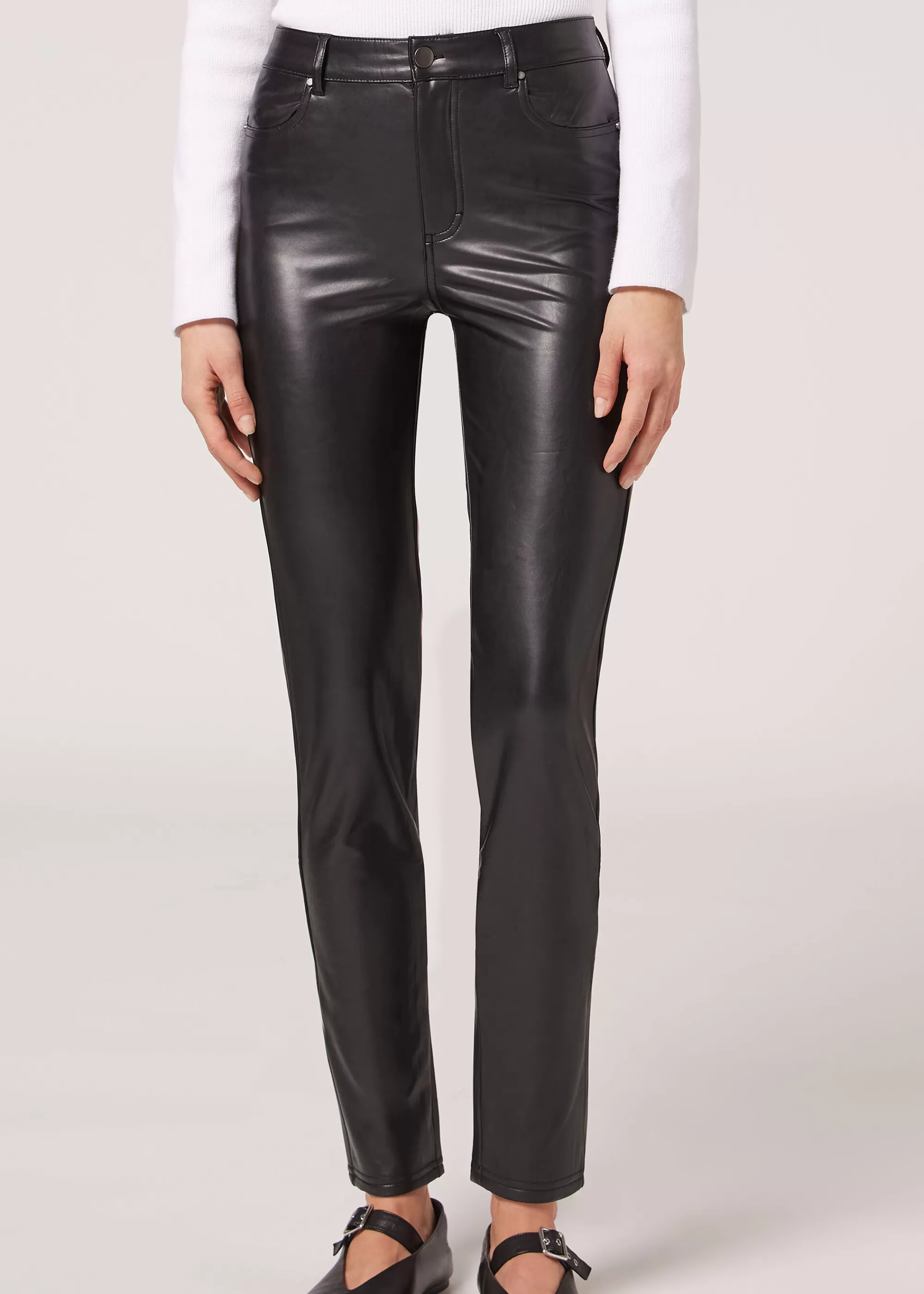 Calzedonia Leggings Térmicos Efecto Piel>Mujer Pantalones