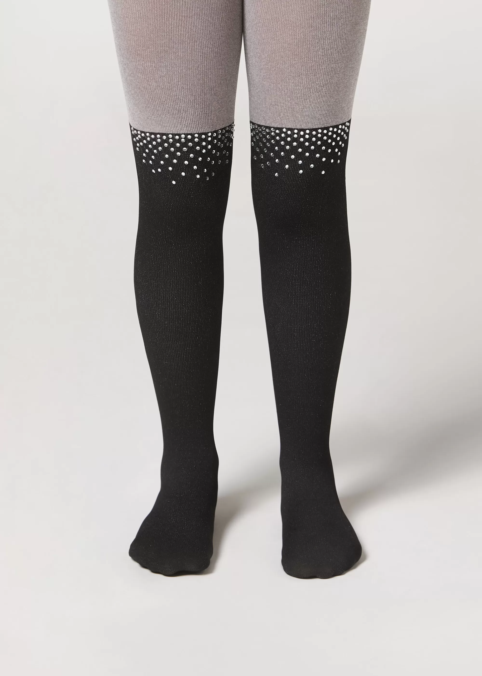 Calzedonia Pantis Efecto Longuette Con Strass Niña>Niños Pantis