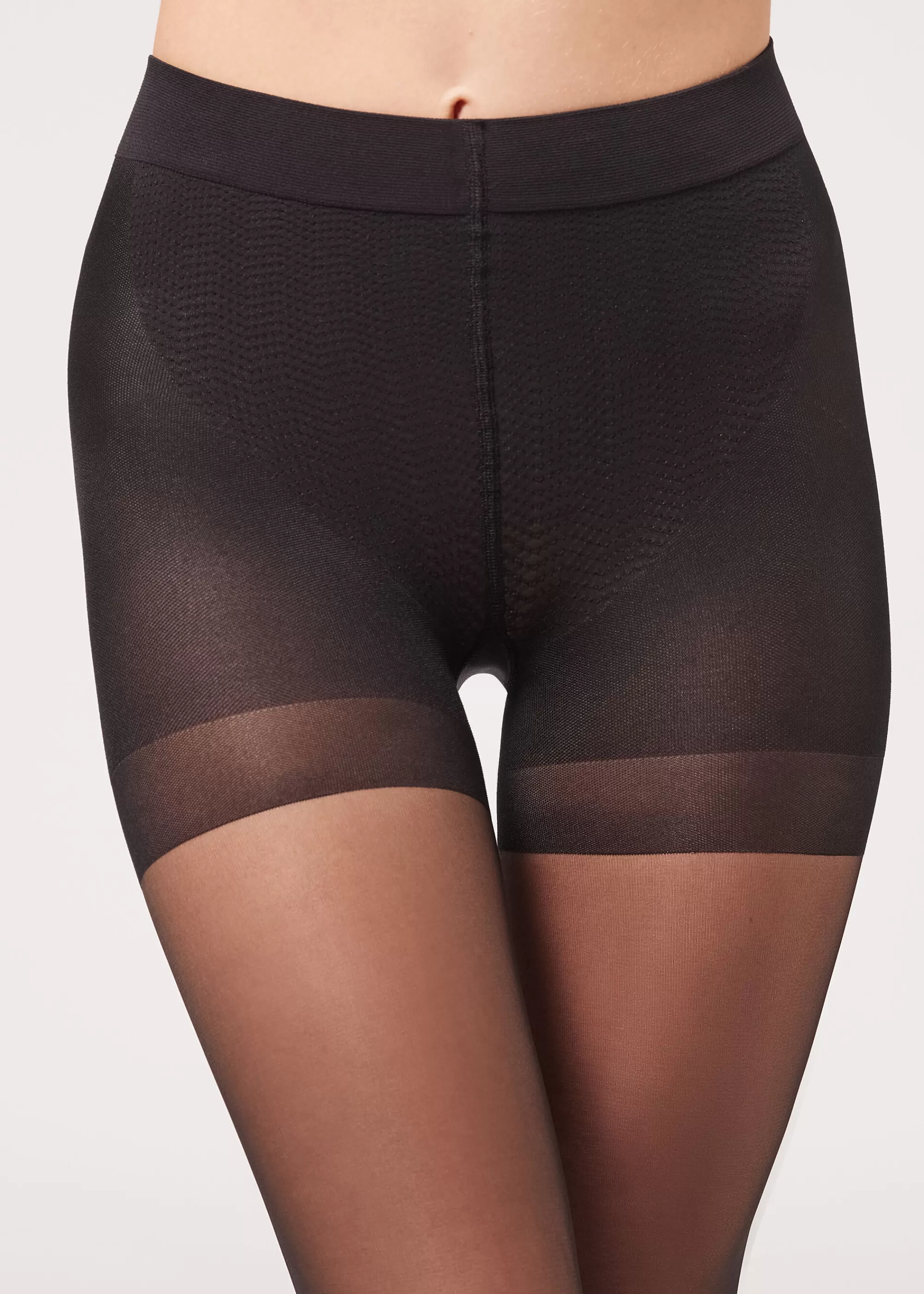 Calzedonia Pantis Total Shaper Raya Posterior>Mujer Pantis Estampados | Pantis Transparentes