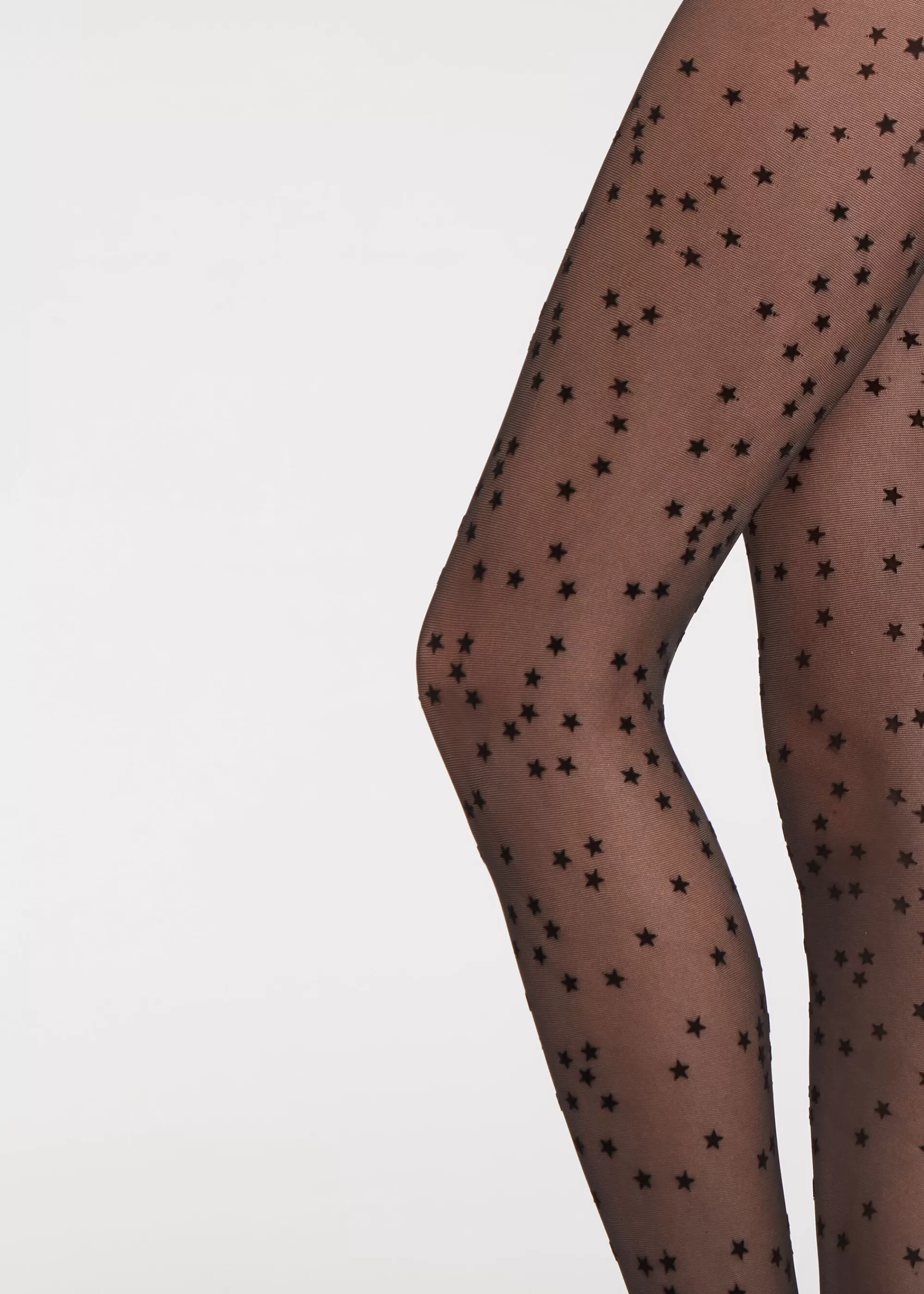 Calzedonia Pantis Velados De 30 Deniers Flocados Con Estrellas>Mujer Pantis Transparentes