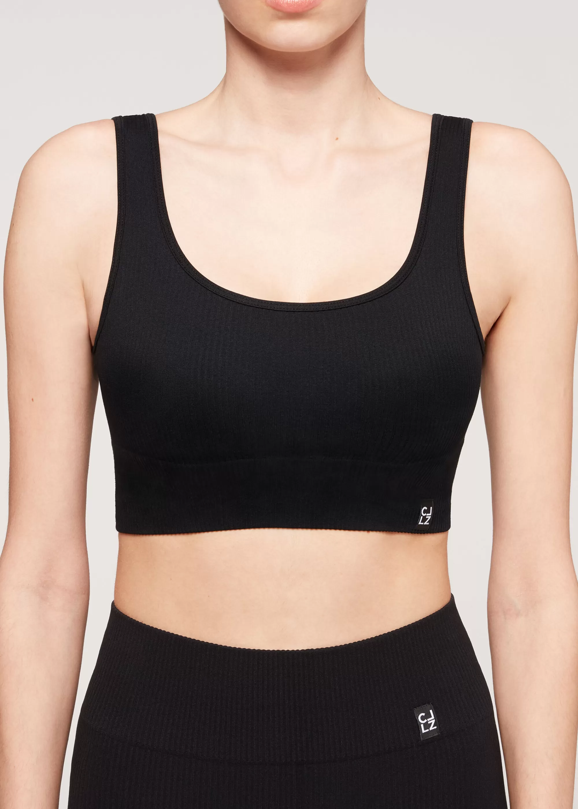 Calzedonia Top Deportivo Sin Costuras De Canalé>Mujer Tops Y Sudaderas Tops Y Sudaderas