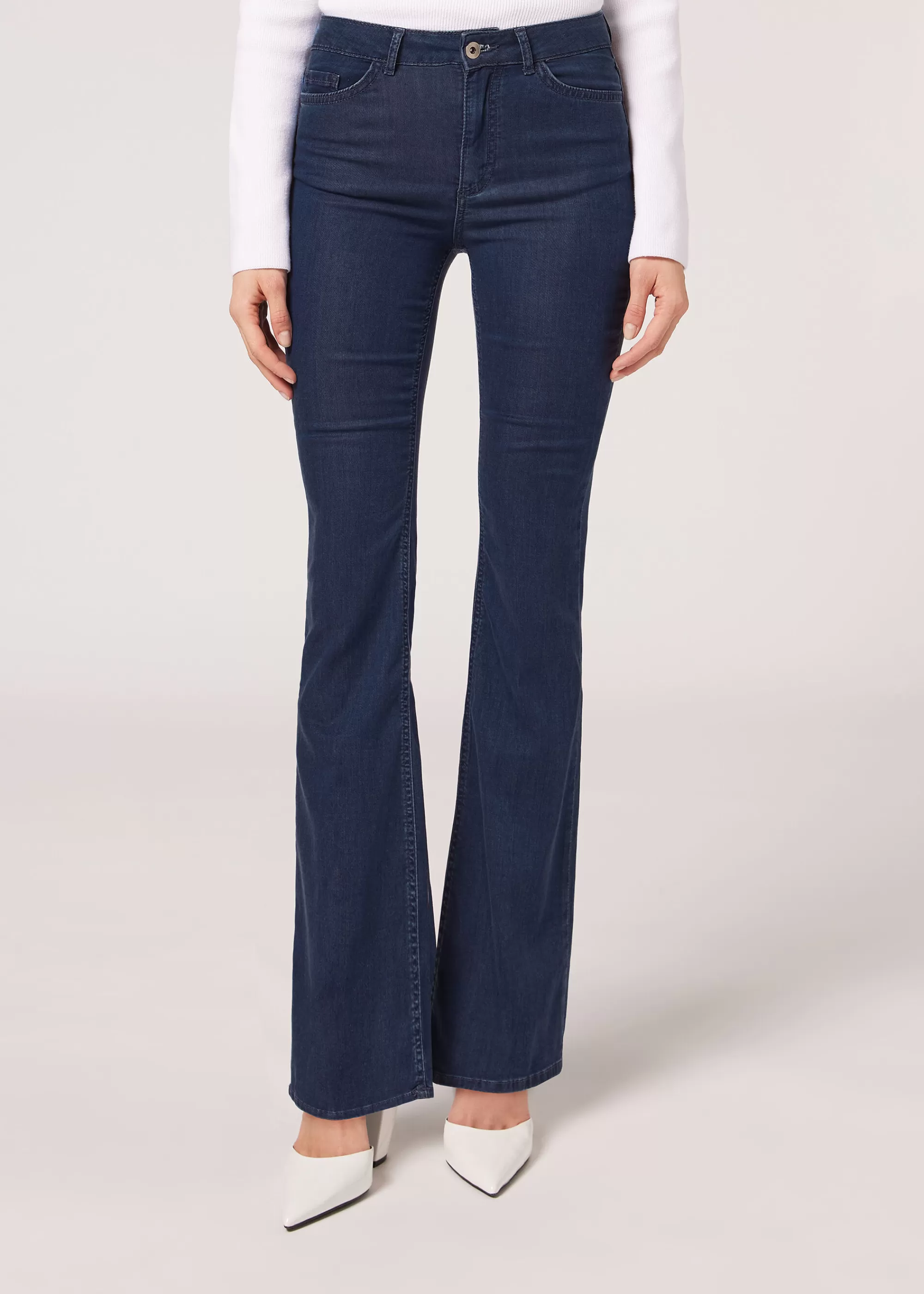 Calzedonia Vaqueros Acampanados Light Denim Eco>Mujer Vaqueros | Pantalones