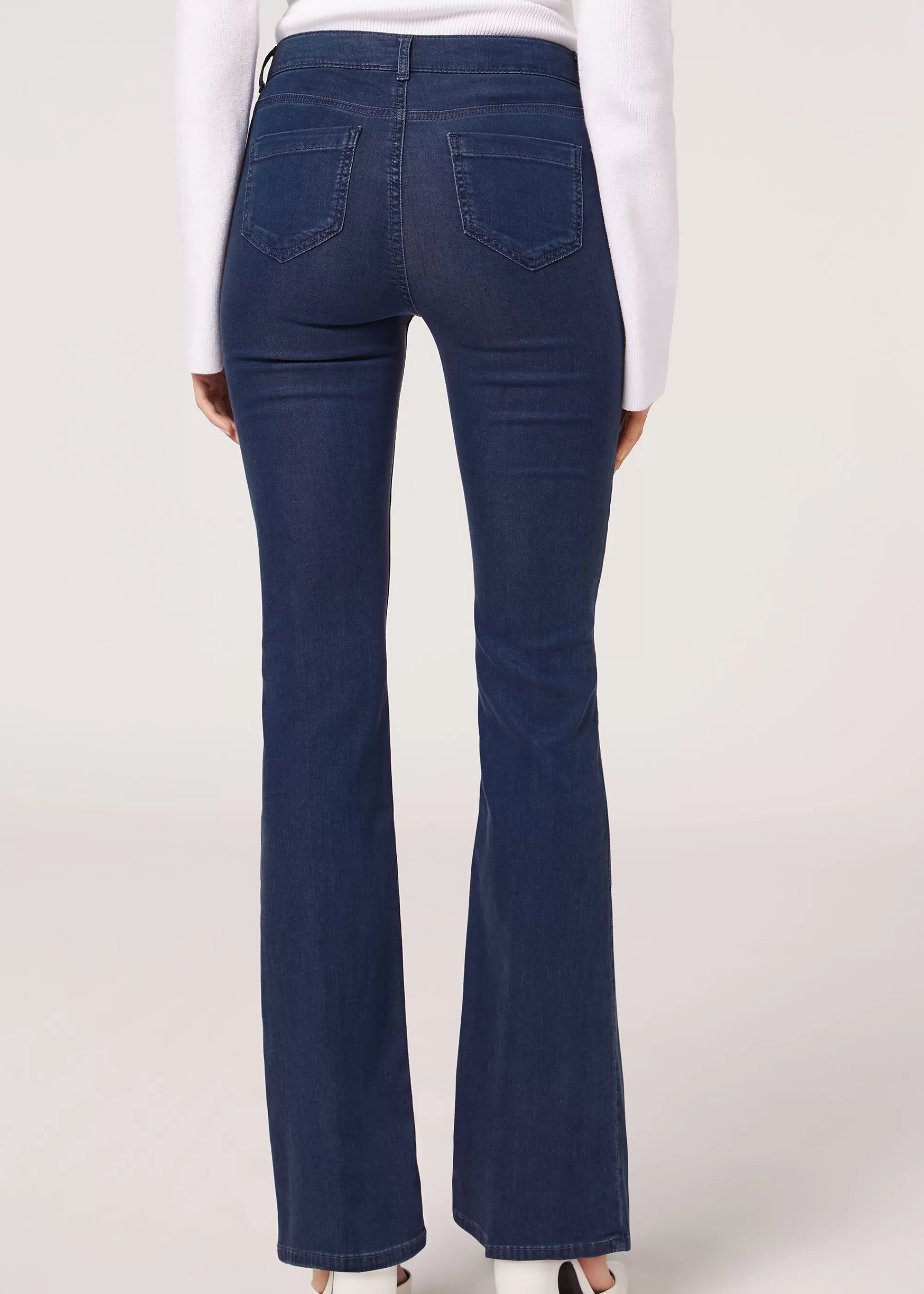 Calzedonia Vaqueros Acampanados Light Denim Eco>Mujer Vaqueros | Pantalones