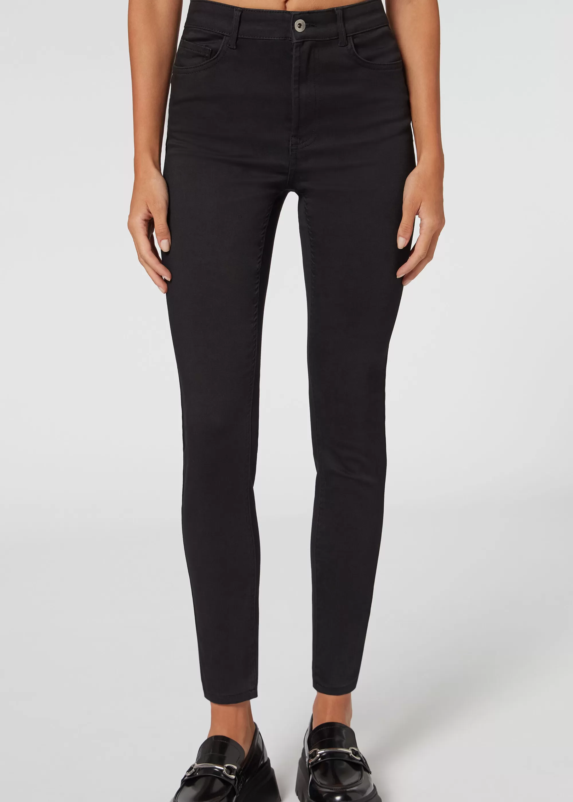 Calzedonia Vaqueros Push Up Skinny De Cintura Alta Soft Touch>Mujer Vaqueros