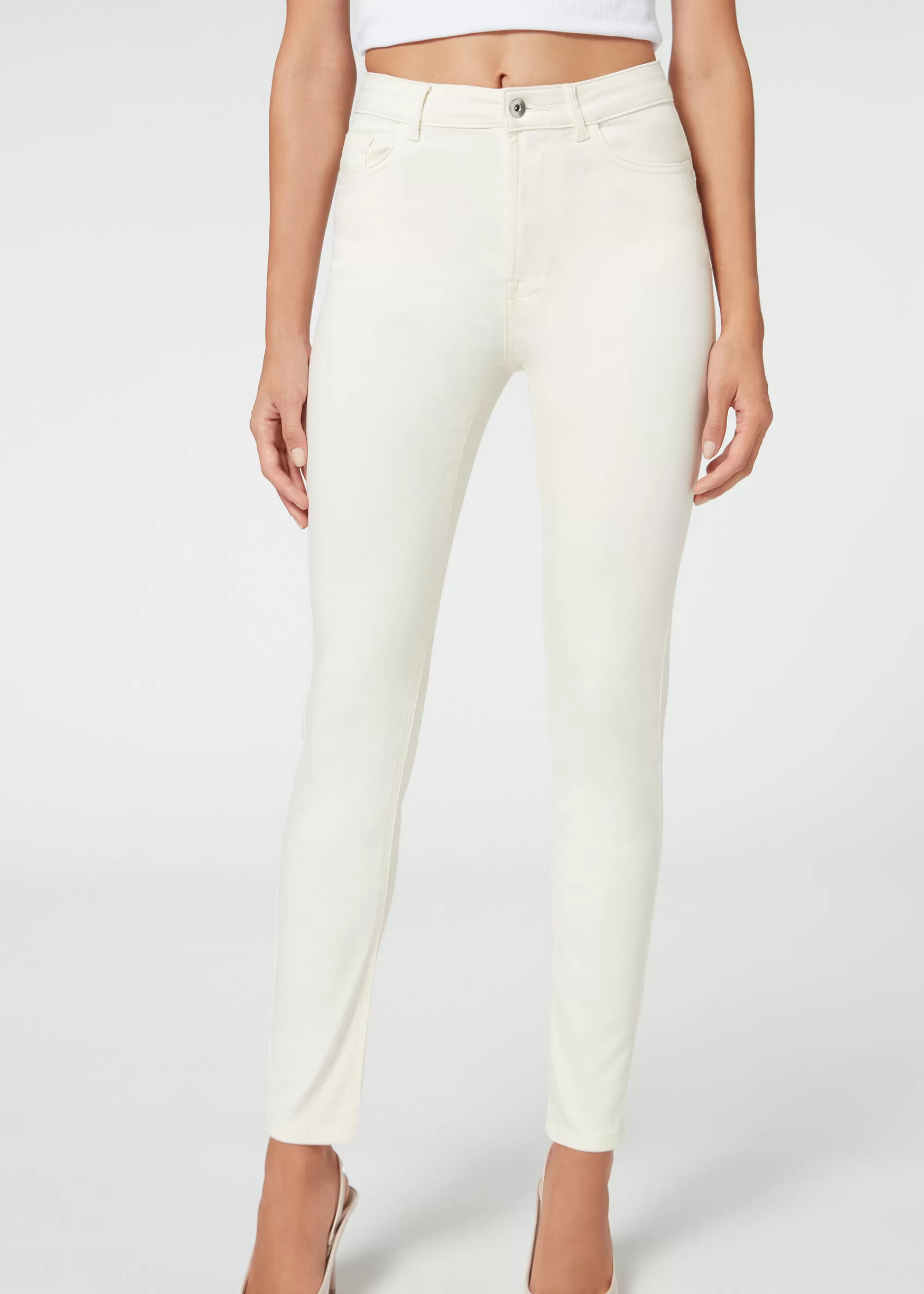 Calzedonia Vaqueros Push Up Skinny De Cintura Alta Soft Touch>Mujer Vaqueros