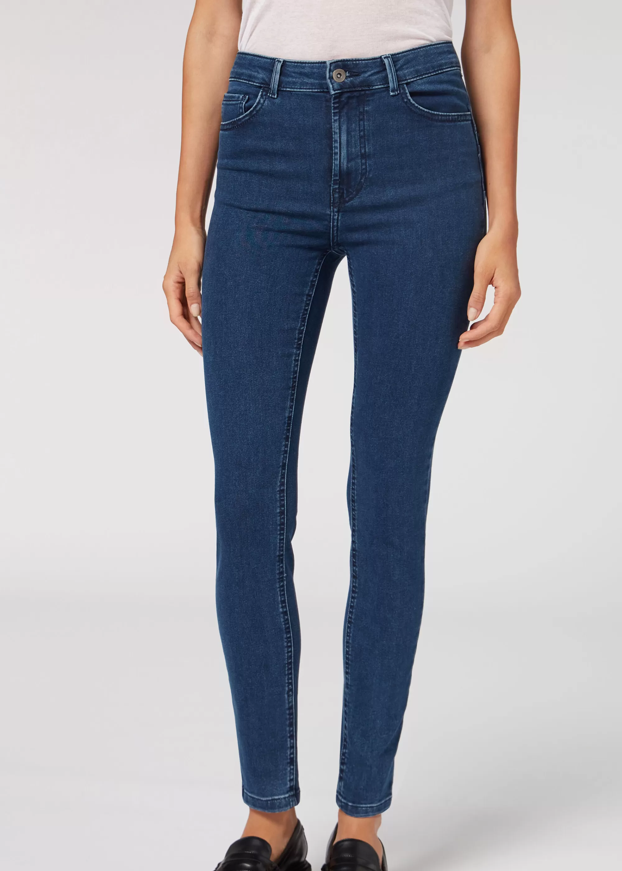 Calzedonia Vaqueros Push Up Skinny De Cintura Alta Soft Touch>Mujer Vaqueros