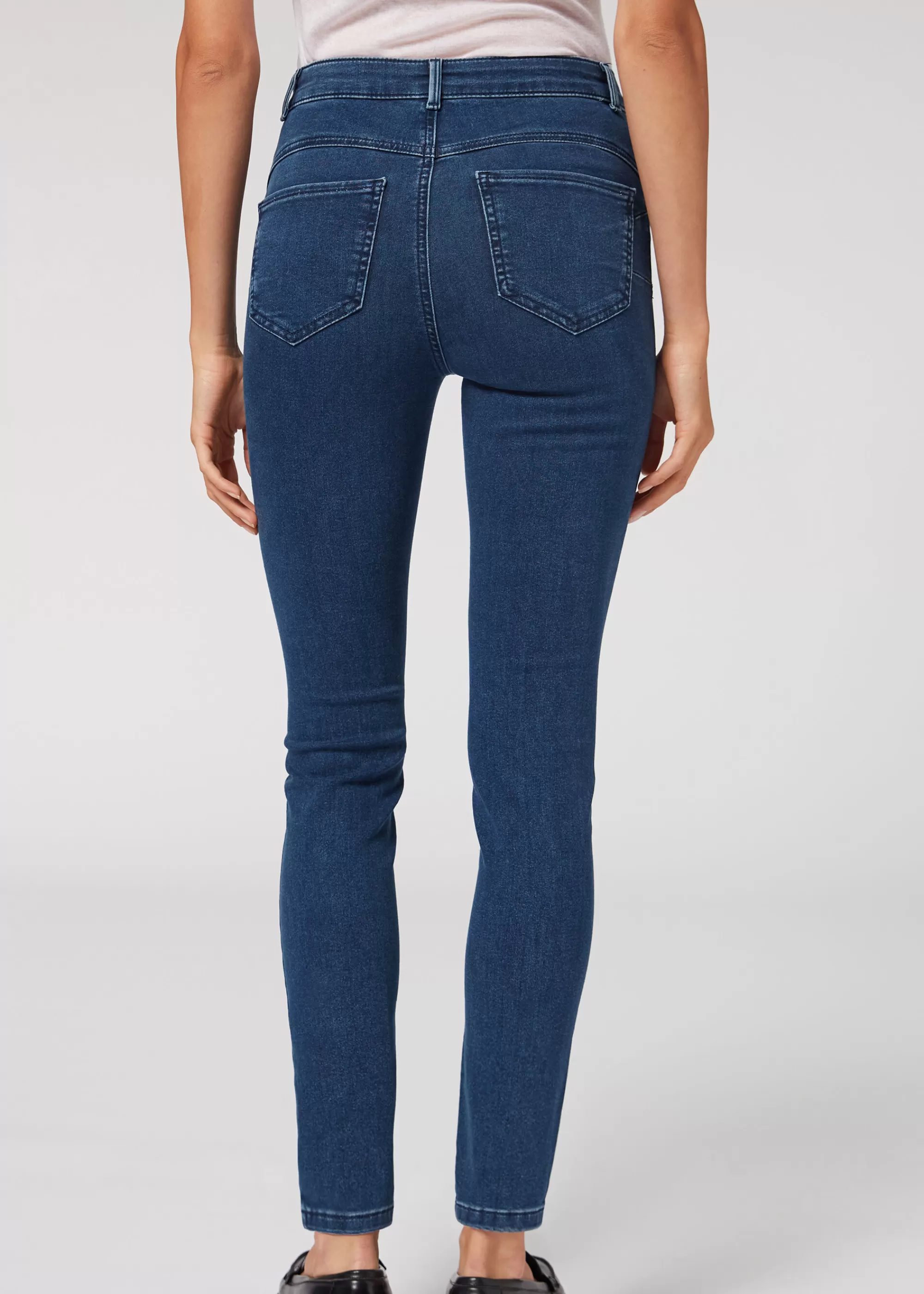 Calzedonia Vaqueros Push Up Skinny De Cintura Alta Soft Touch>Mujer Vaqueros